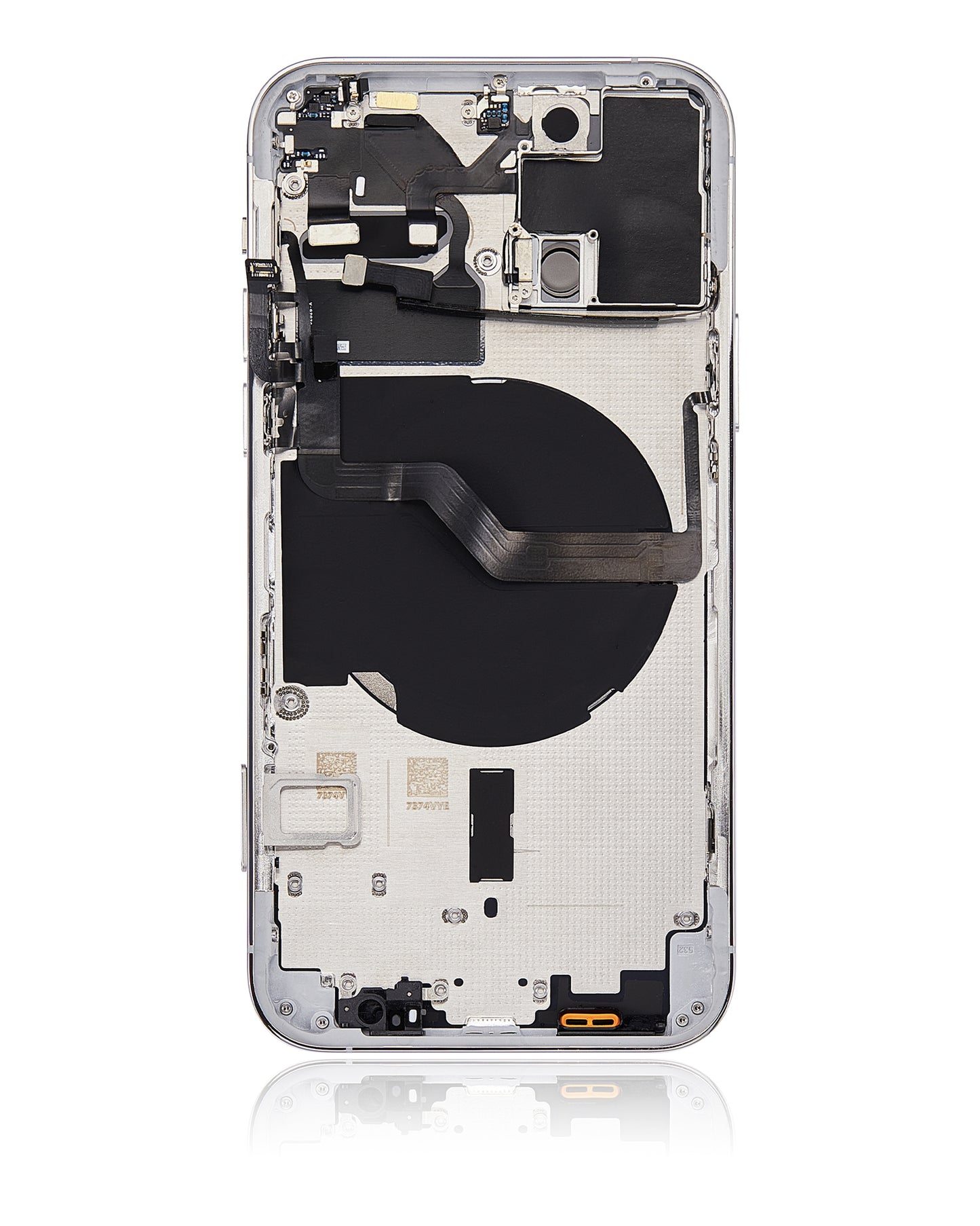 Back Housing W/ Small Parts For iPhone 12 Pro (EU / Global Version) (Aftermarket Plus) (Silver)