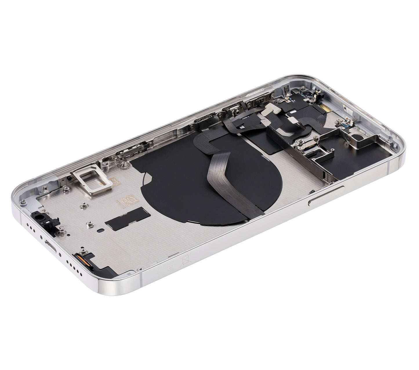 Back Housing W/ Small Parts For iPhone 12 Pro (EU / Global Version) (Aftermarket Plus) (Silver)