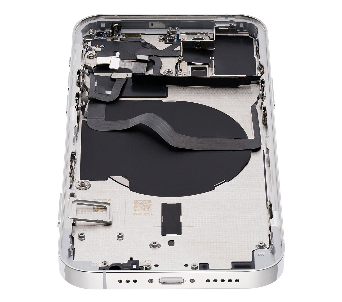 Back Housing W/ Small Parts For iPhone 12 Pro (EU / Global Version) (Aftermarket Plus) (Silver)