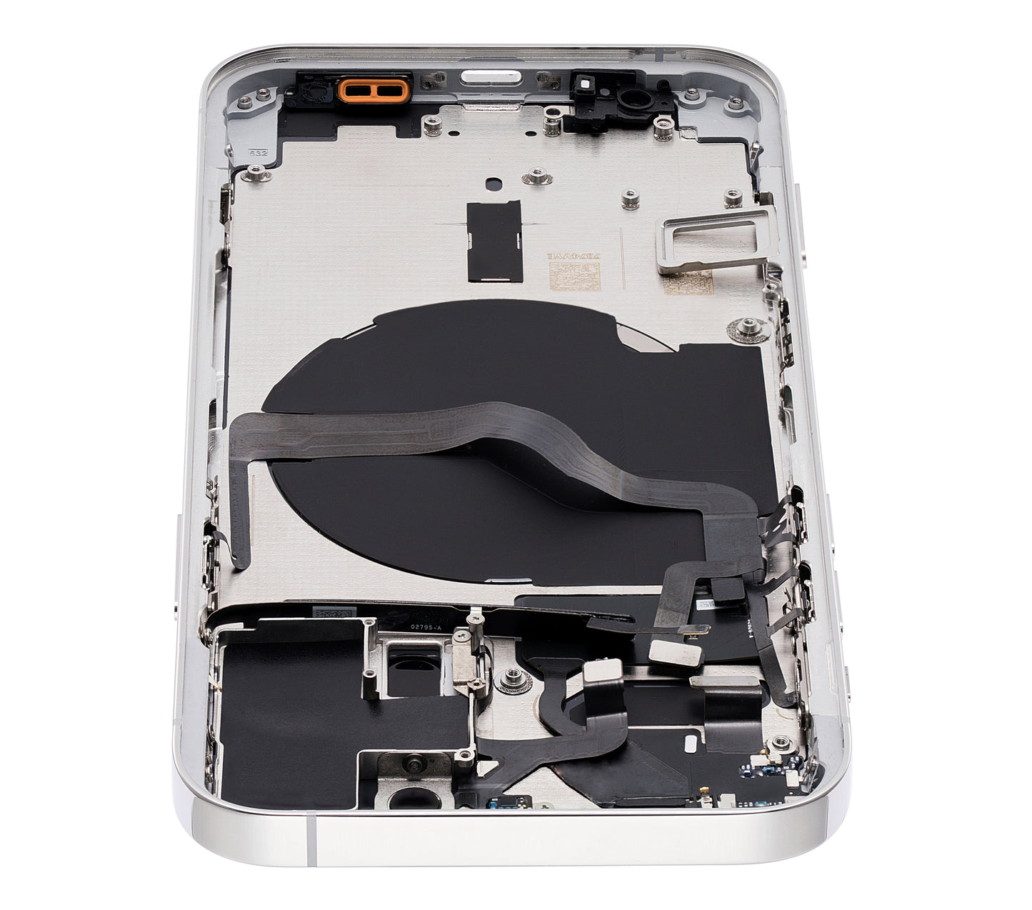 Back Housing W/ Small Parts For iPhone 12 Pro (EU / Global Version) (Aftermarket Plus) (Silver)