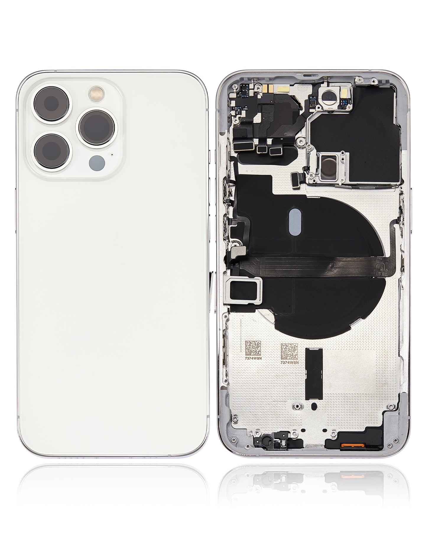 Back Housing W/ Small Parts For iPhone 13 Pro (EU / Global Version) (Aftermarket Plus) (Silver)