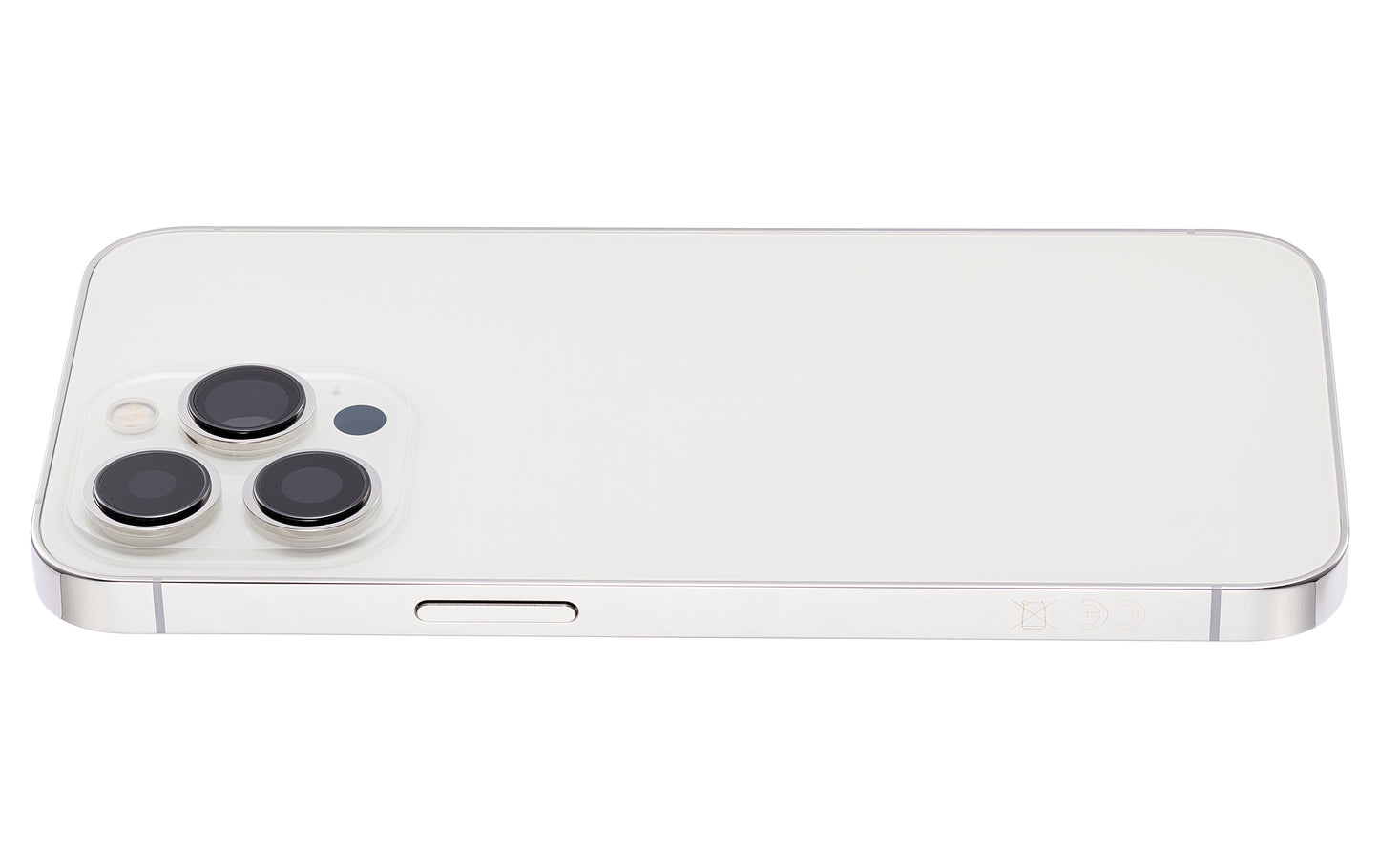 Back Housing W/ Small Parts For iPhone 13 Pro (EU / Global Version) (Aftermarket Plus) (Silver)