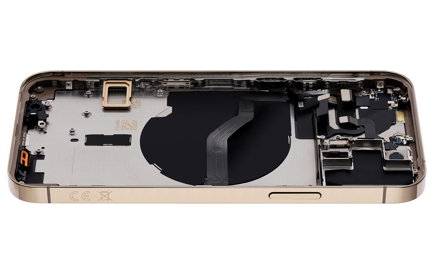 Back Housing W/ Small Parts For iPhone 12 Pro (EU / Global Version) (Aftermarket Plus) (Gold)