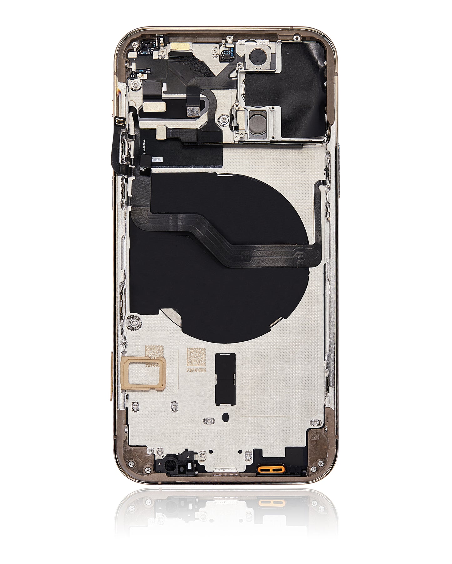 Back Housing W/ Small Parts For iPhone 12 Pro (EU / Global Version) (Aftermarket Plus) (Gold)
