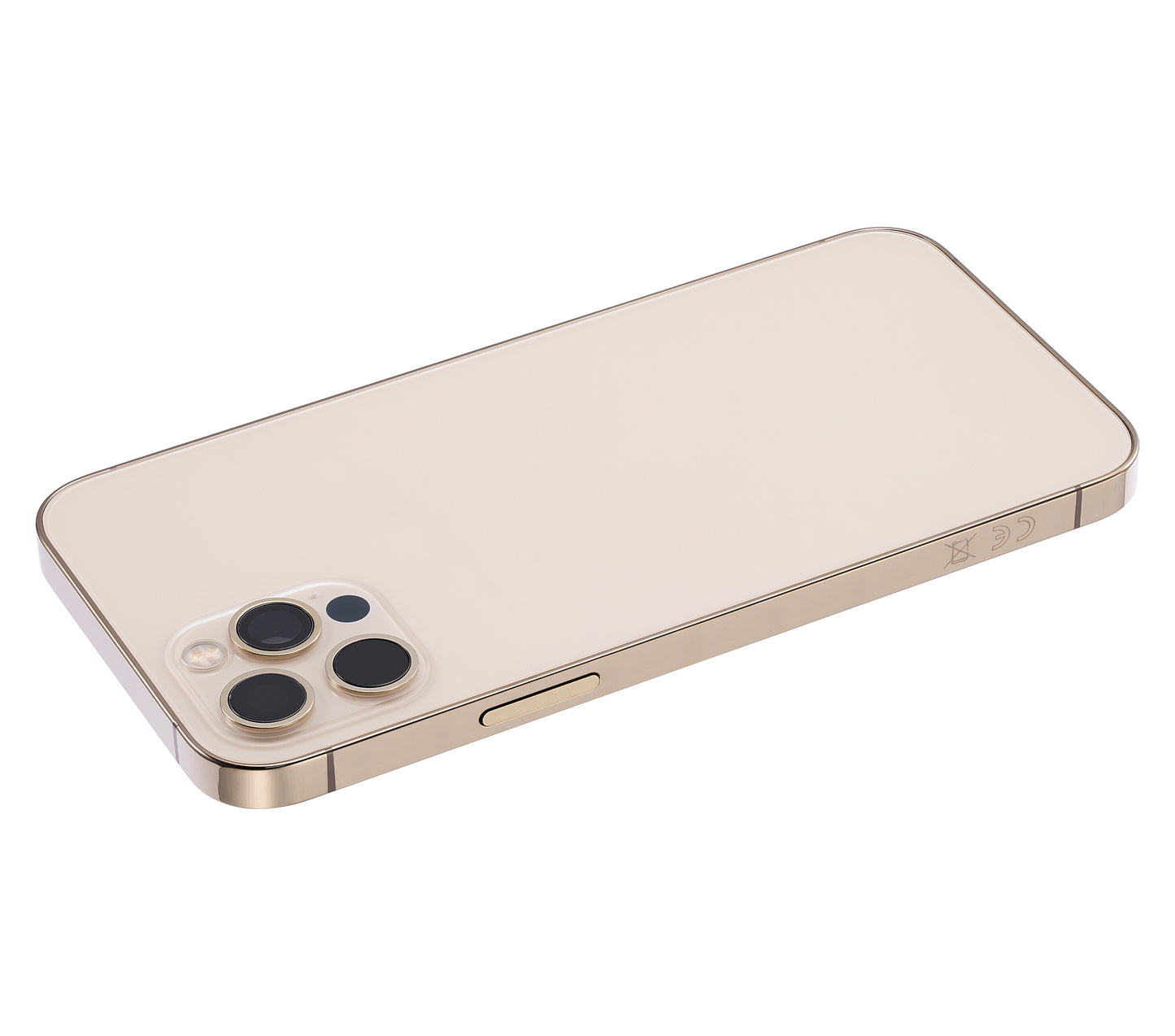 Back Housing W/ Small Parts For iPhone 12 Pro (EU / Global Version) (Aftermarket Plus) (Gold)