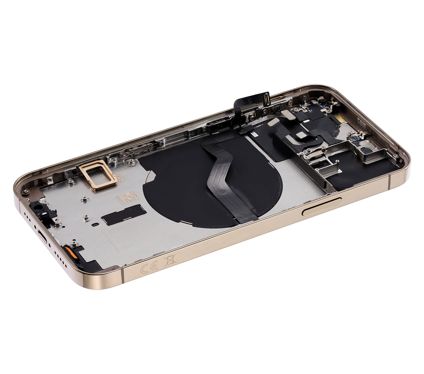 Back Housing W/ Small Parts For iPhone 12 Pro (EU / Global Version) (Aftermarket Plus) (Gold)