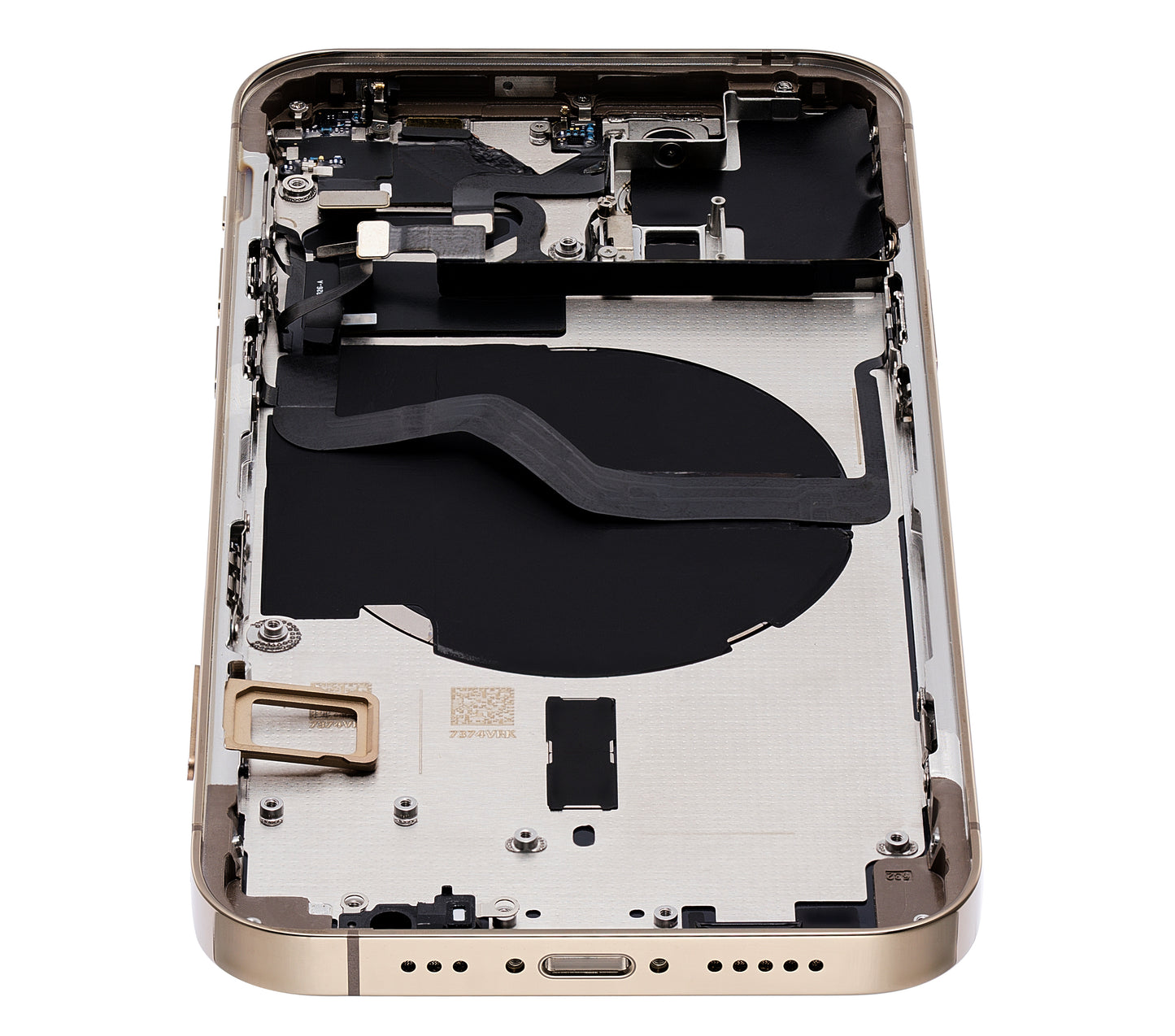 Back Housing W/ Small Parts For iPhone 12 Pro (EU / Global Version) (Aftermarket Plus) (Gold)