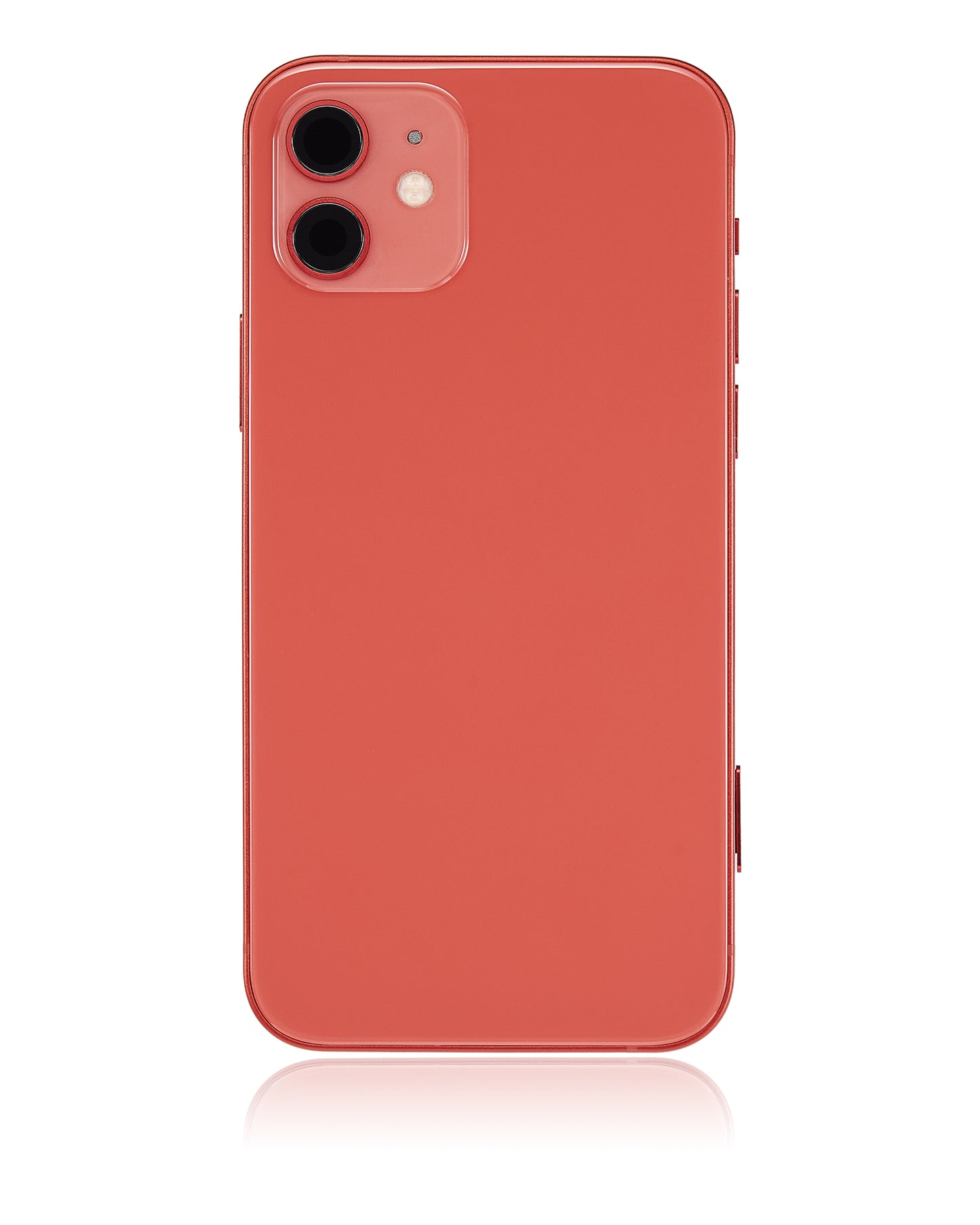 Back Housing W/ Small Parts For iPhone 12 (EU / Global Version) (Aftermarket Plus) (Red)