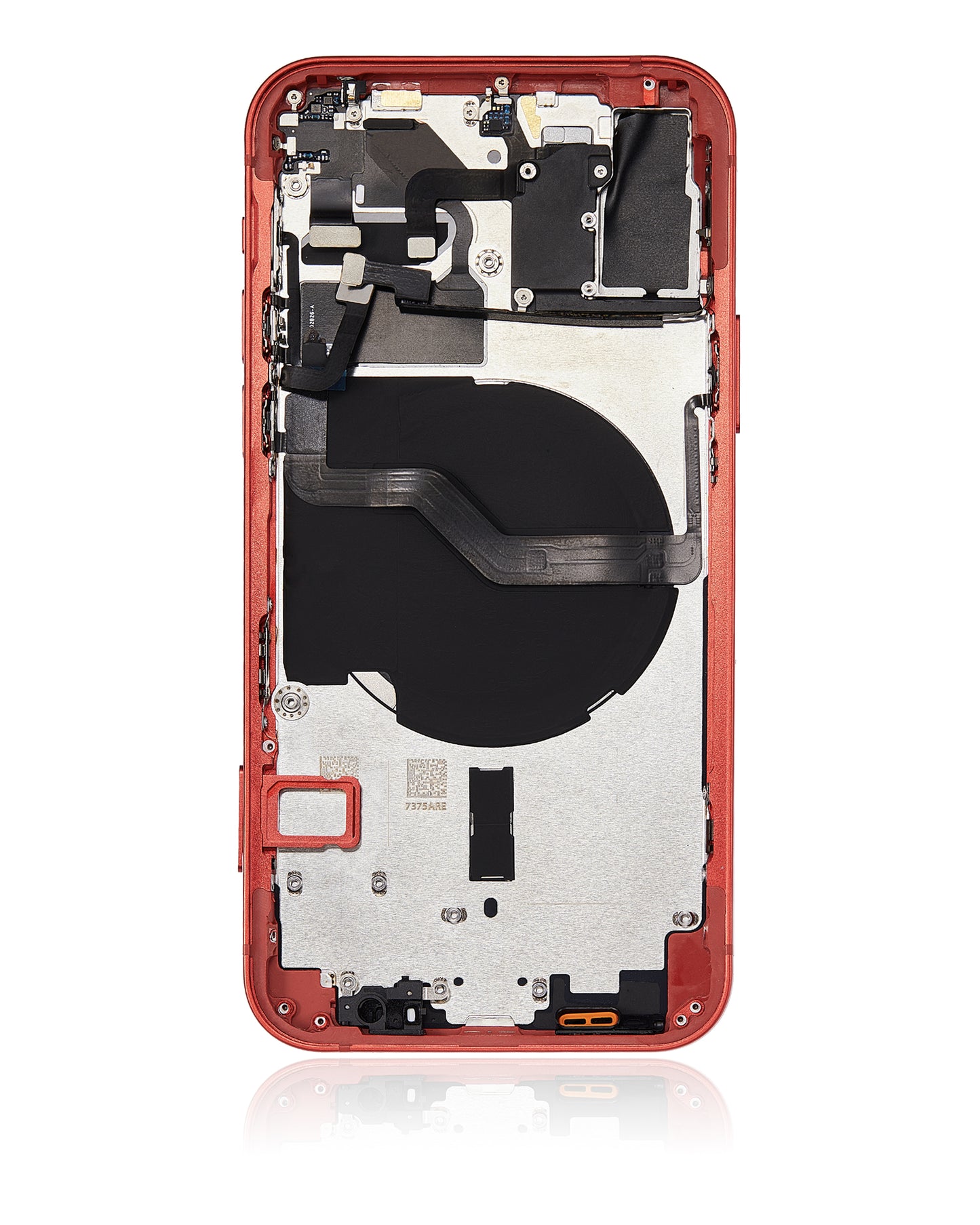 Back Housing W/ Small Parts For iPhone 12 (EU / Global Version) (Aftermarket Plus) (Red)