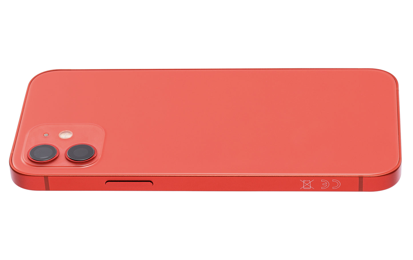Back Housing W/ Small Parts For iPhone 12 (EU / Global Version) (Aftermarket Plus) (Red)