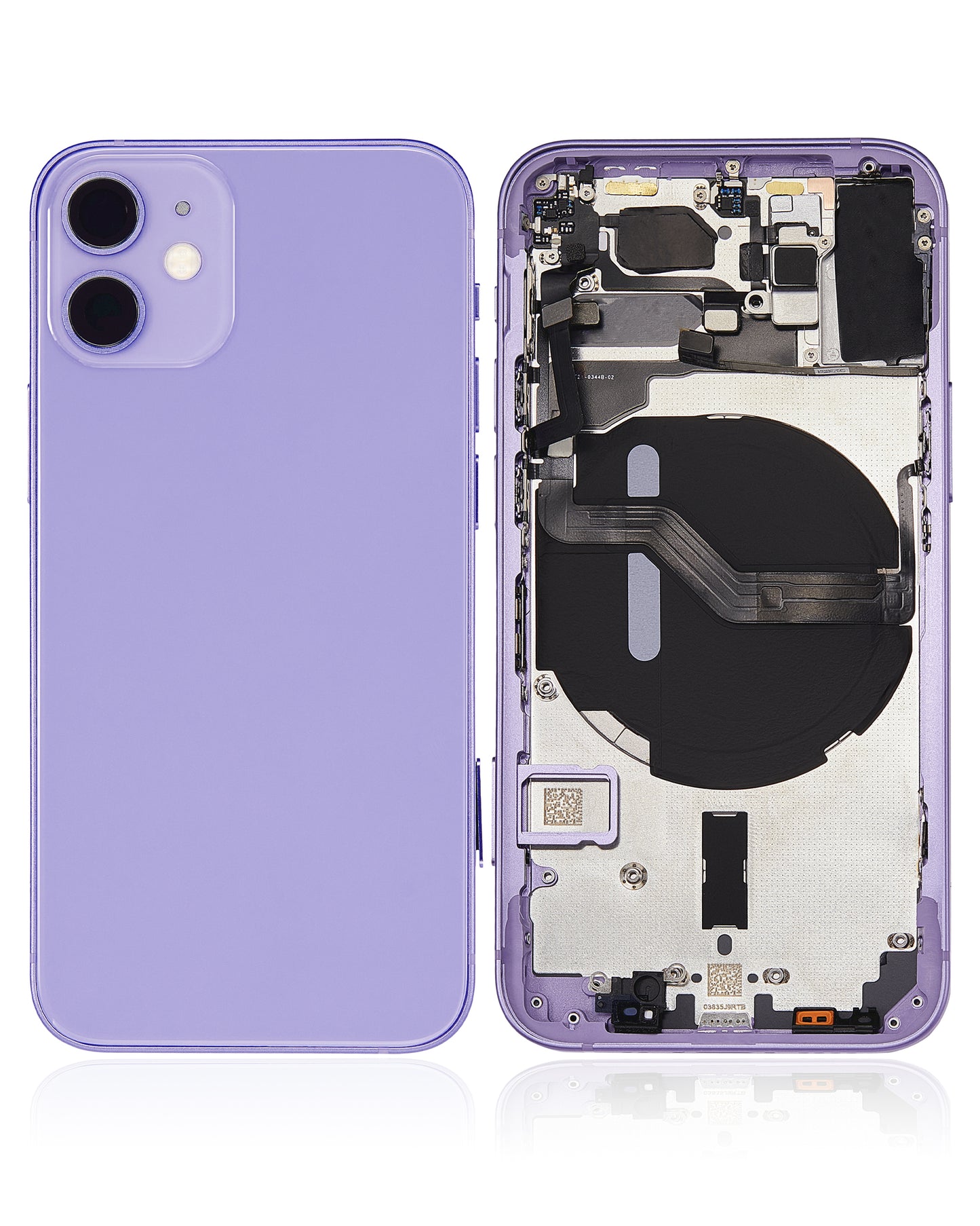 Back Housing W/ Small Parts For iPhone 12 Mini (EU / Global Version) (Aftermarket Plus) (Purple)