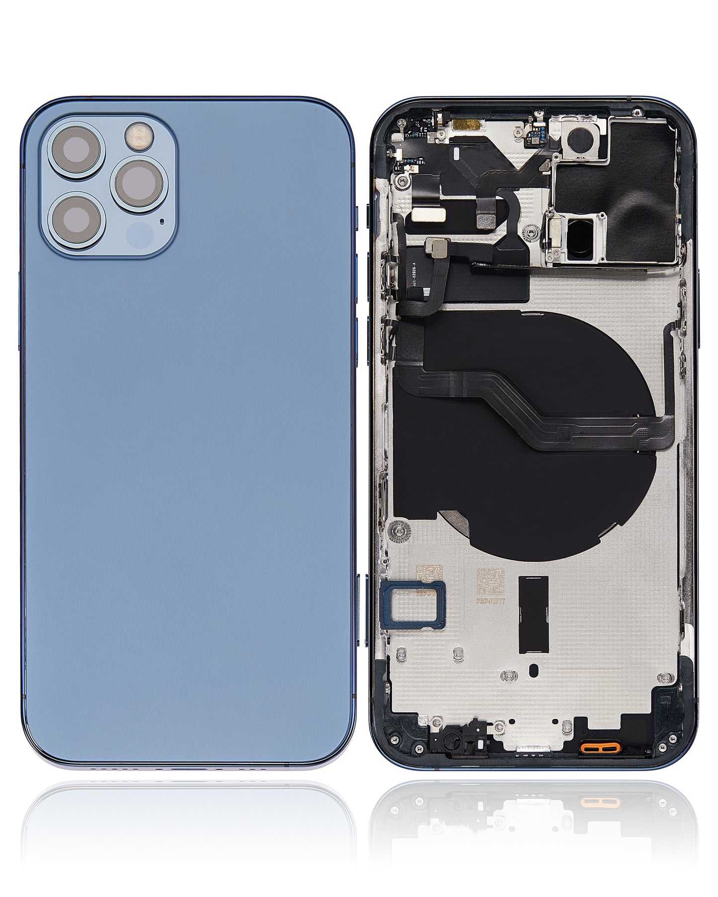 Back Housing W/ Small Parts For iPhone 12 Pro (EU / Global Version) (Aftermarket Plus) (Pacific Blue)