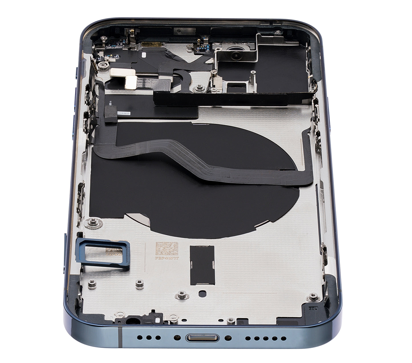 Back Housing W/ Small Parts For iPhone 12 Pro (EU / Global Version) (Aftermarket Plus) (Pacific Blue)