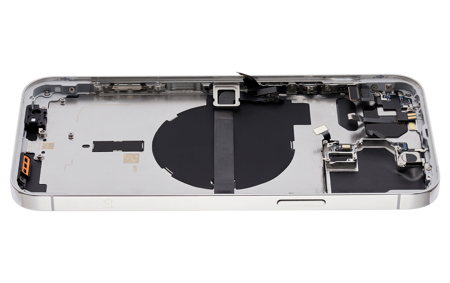 Back Housing W/ Small Parts For iPhone 13 Pro Max (EU / Global Version) (Aftermarket Plus) (Silver)