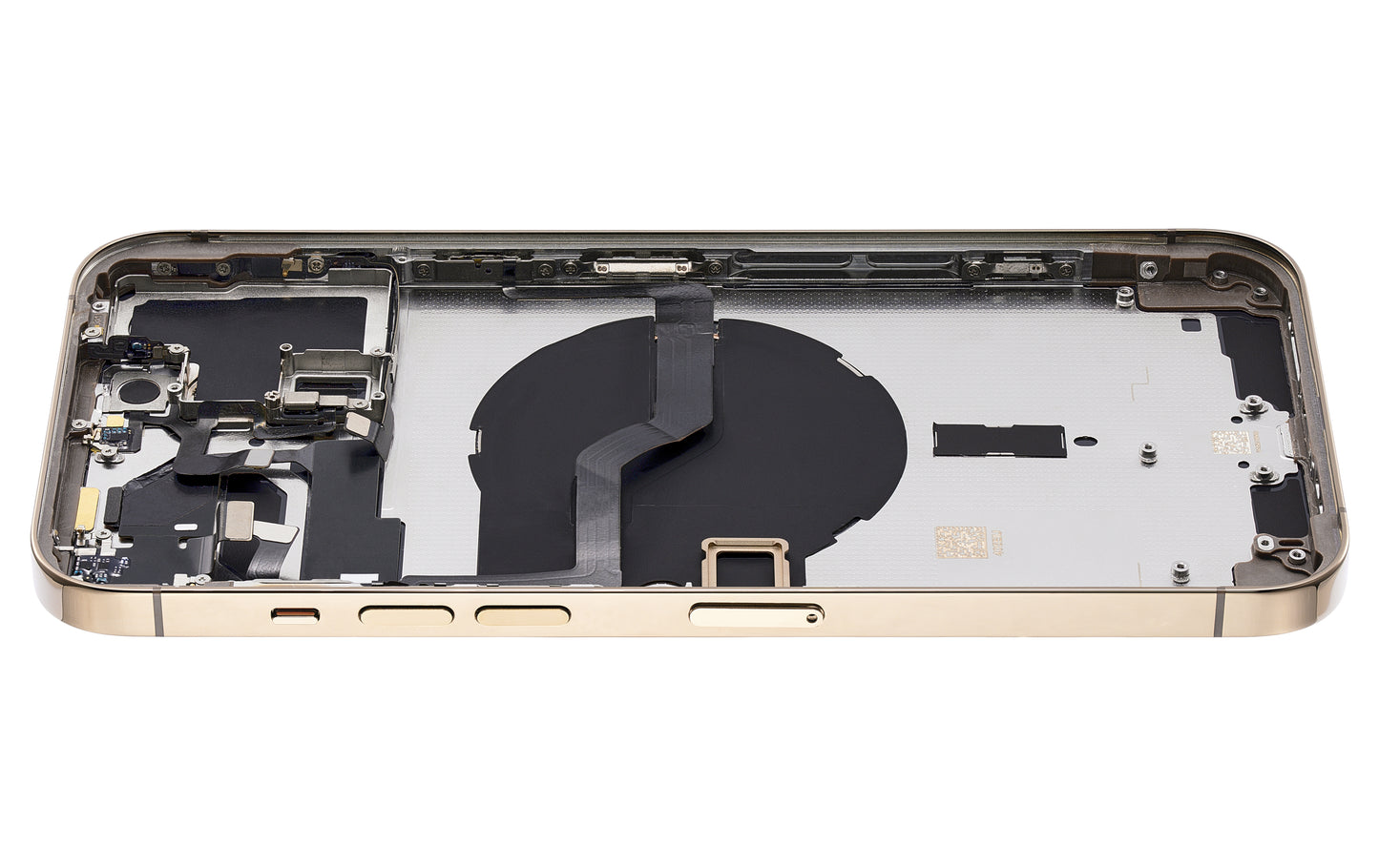 Back Housing W/ Small Parts For iPhone 12 Pro Max (EU / Global Version) (Aftermarket Plus) (Gold)