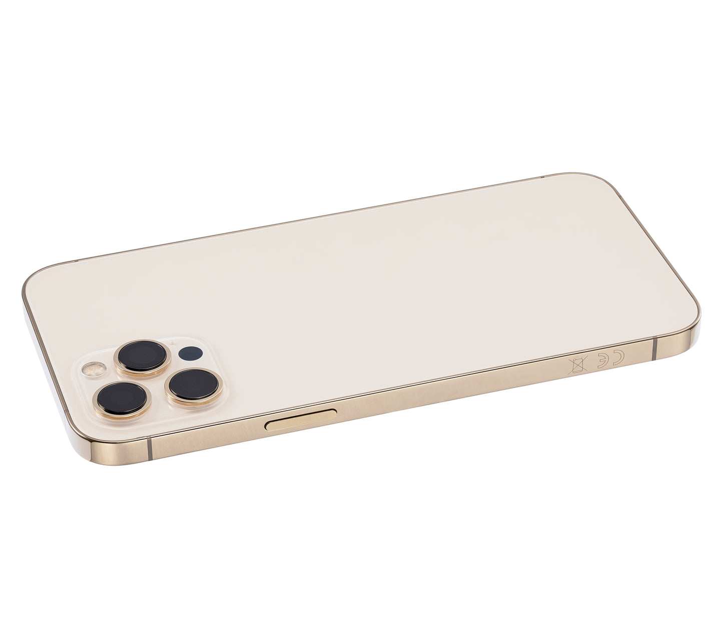 Back Housing W/ Small Parts For iPhone 12 Pro Max (EU / Global Version) (Aftermarket Plus) (Gold)