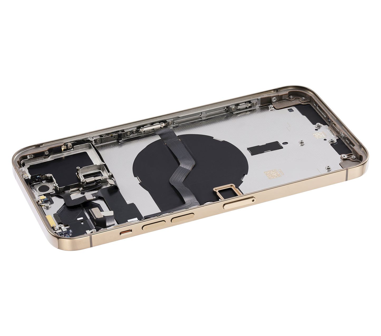 Back Housing W/ Small Parts For iPhone 12 Pro Max (EU / Global Version) (Aftermarket Plus) (Gold)