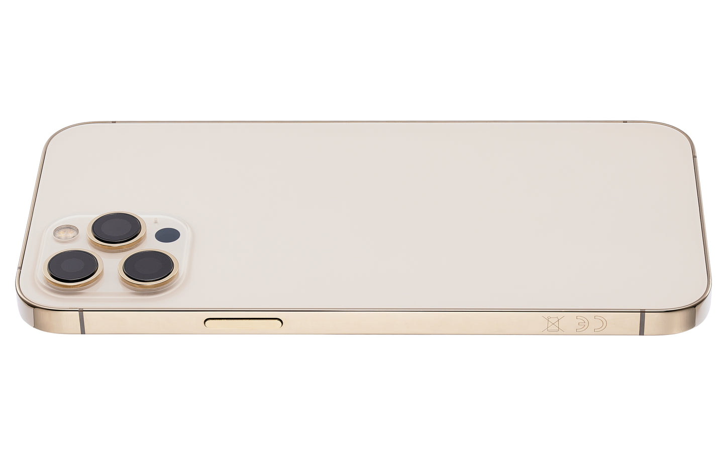 Back Housing W/ Small Parts For iPhone 12 Pro Max (EU / Global Version) (Aftermarket Plus) (Gold)