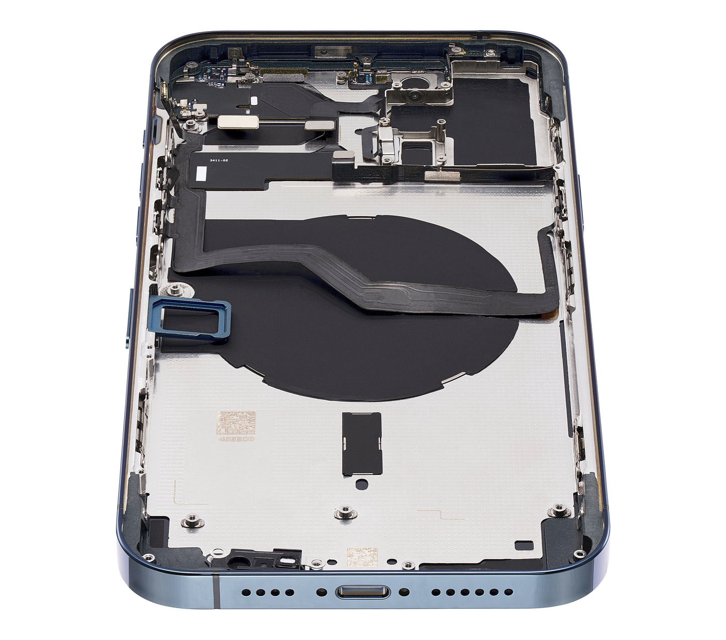 Back Housing W/ Small Parts For iPhone 12 Pro Max (EU / Global Version) (Aftermarket Plus) (Pacific Blue)