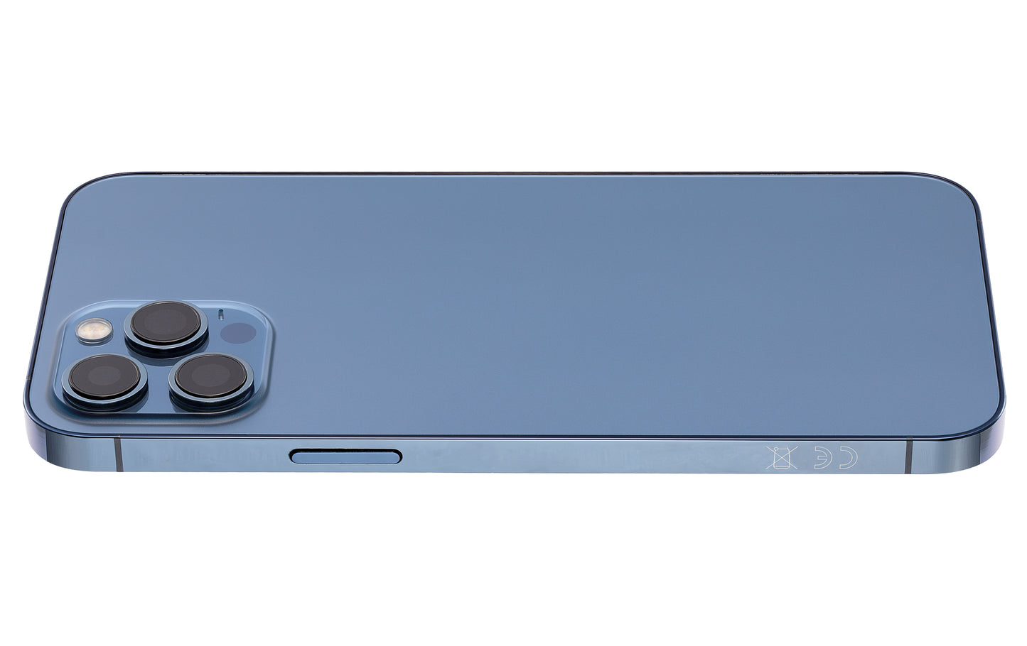 Back Housing W/ Small Parts For iPhone 12 Pro Max (EU / Global Version) (Aftermarket Plus) (Pacific Blue)