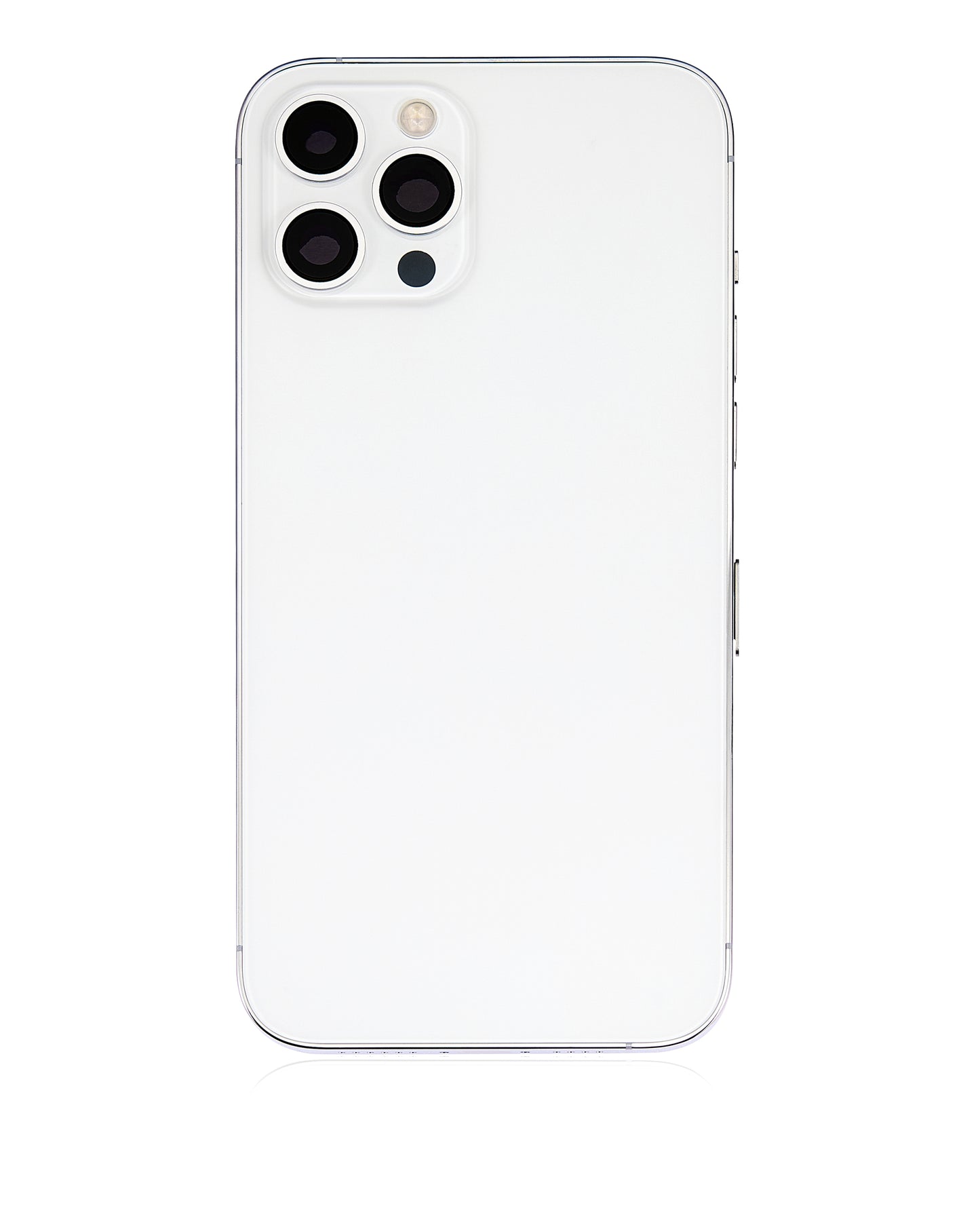 Back Housing W/ Small Parts For iPhone 12 Pro Max (EU / Global Version) (Aftermarket Plus) (Silver)