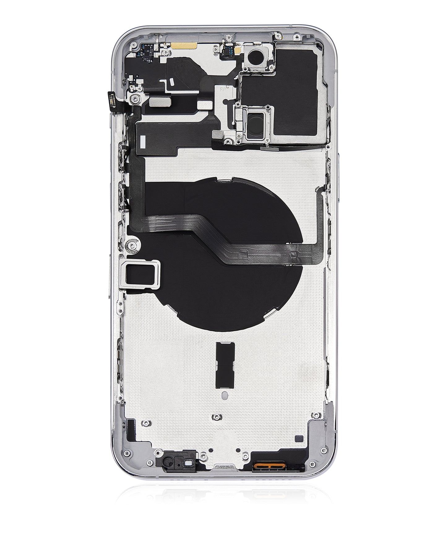 Back Housing W/ Small Parts For iPhone 12 Pro Max (EU / Global Version) (Aftermarket Plus) (Silver)