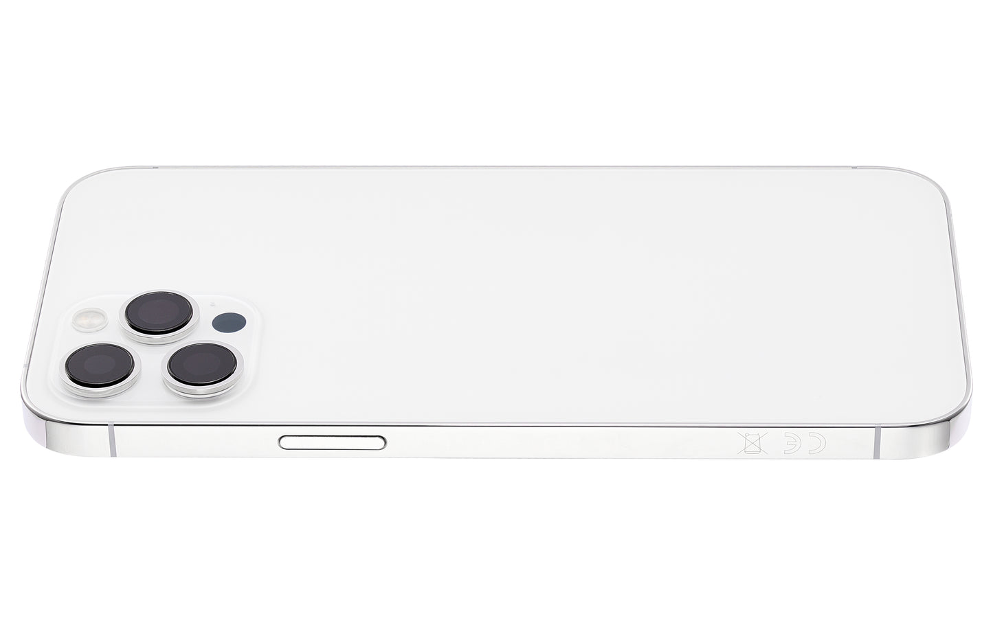 Back Housing W/ Small Parts For iPhone 12 Pro Max (EU / Global Version) (Aftermarket Plus) (Silver)