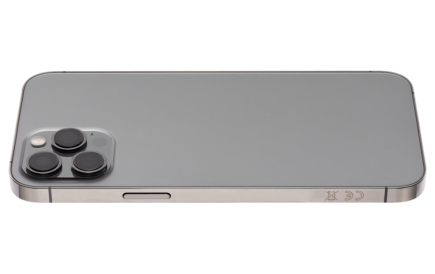 Back Housing W/ Small Parts For iPhone 12 Pro Max (EU / Global Version) (Aftermarket Plus) (Graphite)