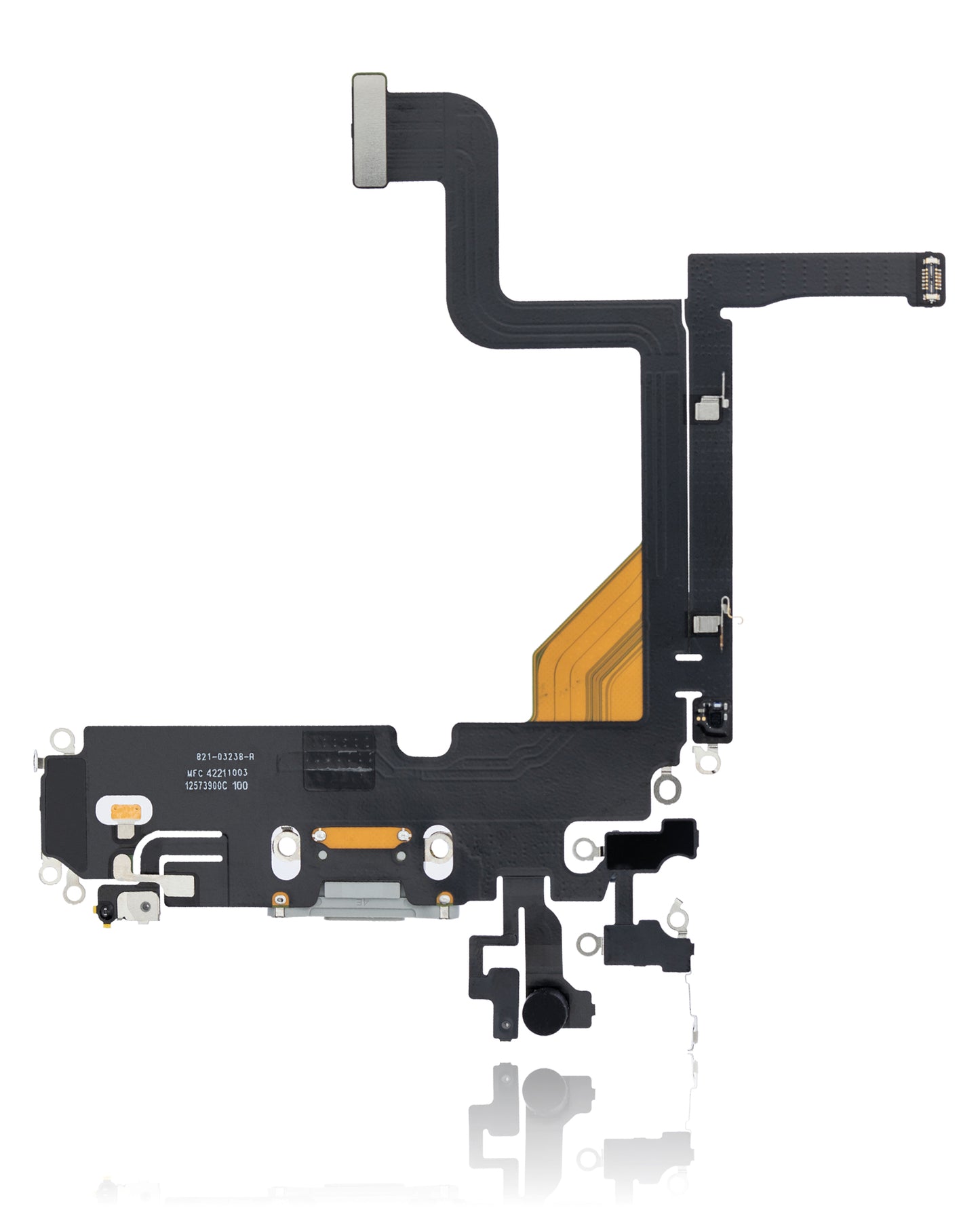 Charging Port Flex Cable For iPhone 13 Pro (Premium) (Silver)