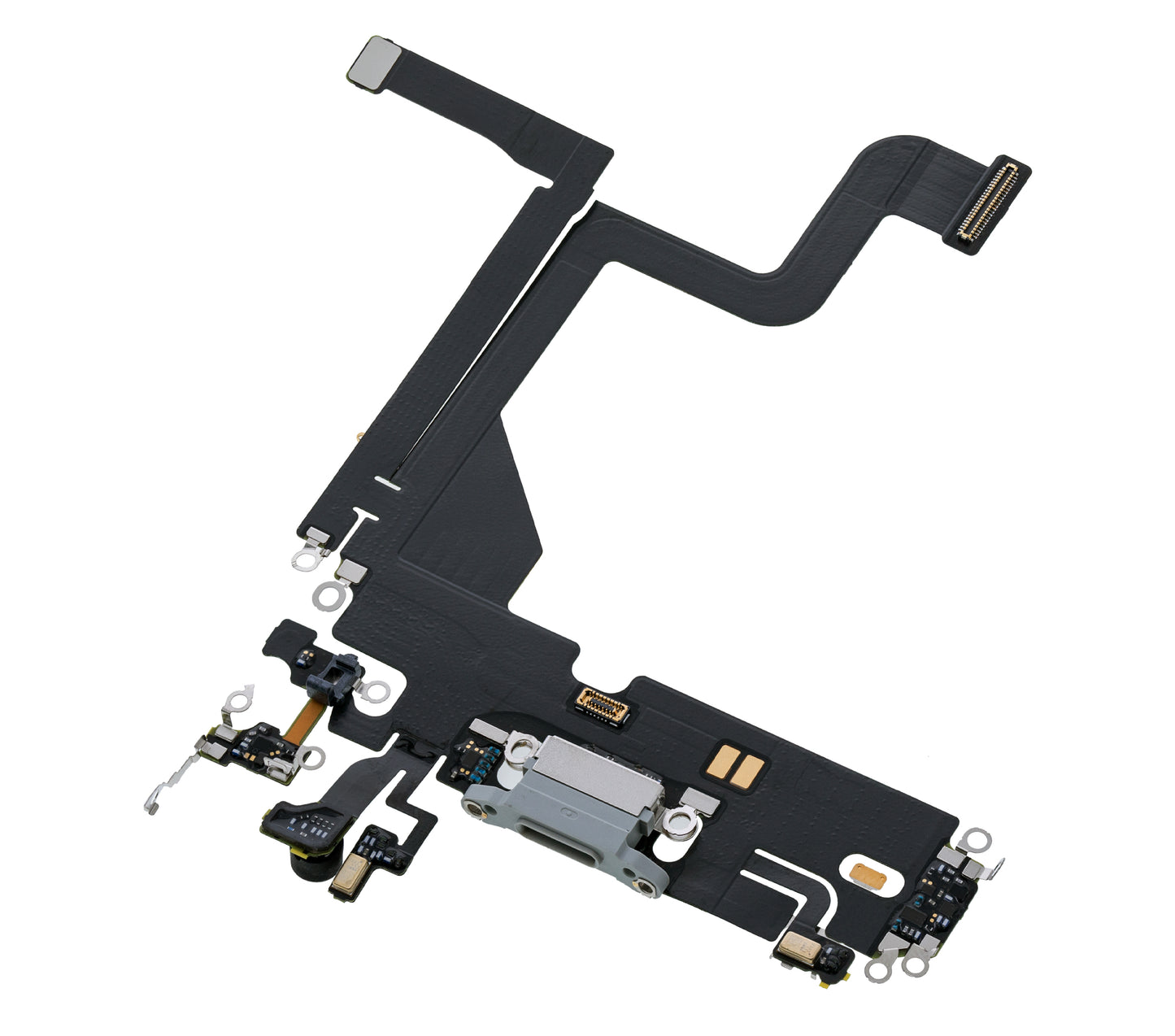 Charging Port Flex Cable For iPhone 13 Pro (Premium) (Silver)