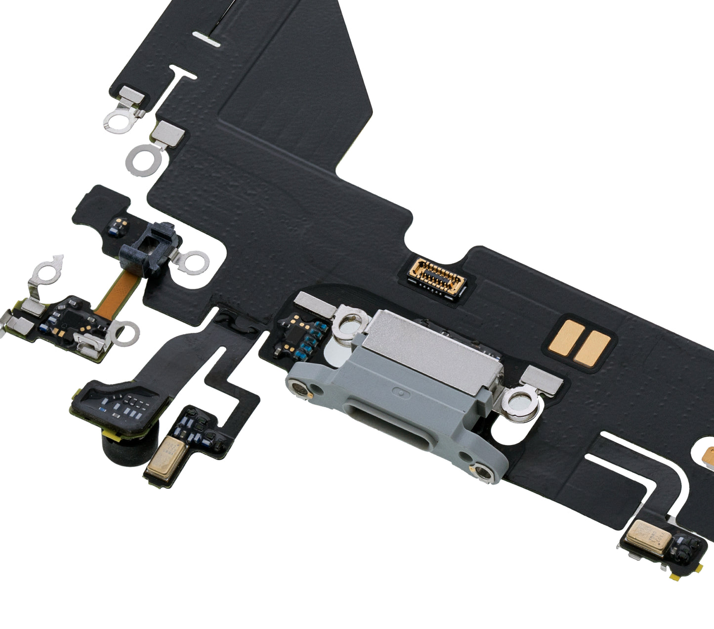 Charging Port Flex Cable For iPhone 13 Pro (Premium) (Silver)