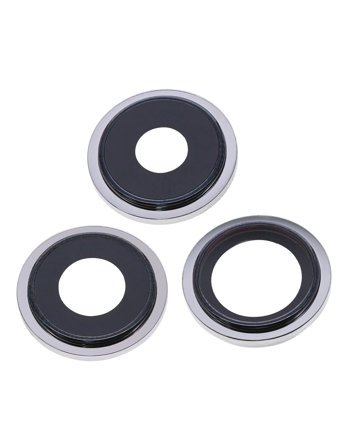 Back Camera Lens With Bracket & Bezel For iPhone 13 Pro / 13 Pro Max (Aftermarket Plus) (Silver)