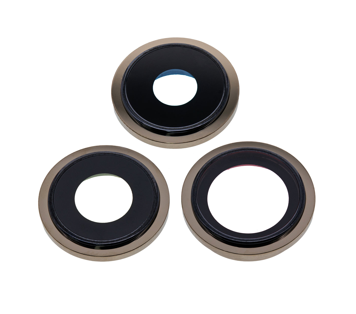 Back Camera Lens With Bracket & Bezel For iPhone 13 Pro / 13 Pro Max (Aftermarket Plus) (Gold)