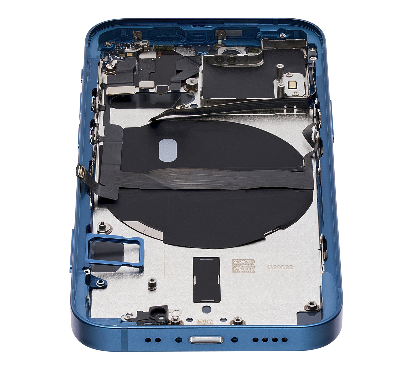 Back Housing W/ Small Parts For iPhone 13 Mini (EU / Global Version) (Aftermarket Plus) (Blue)