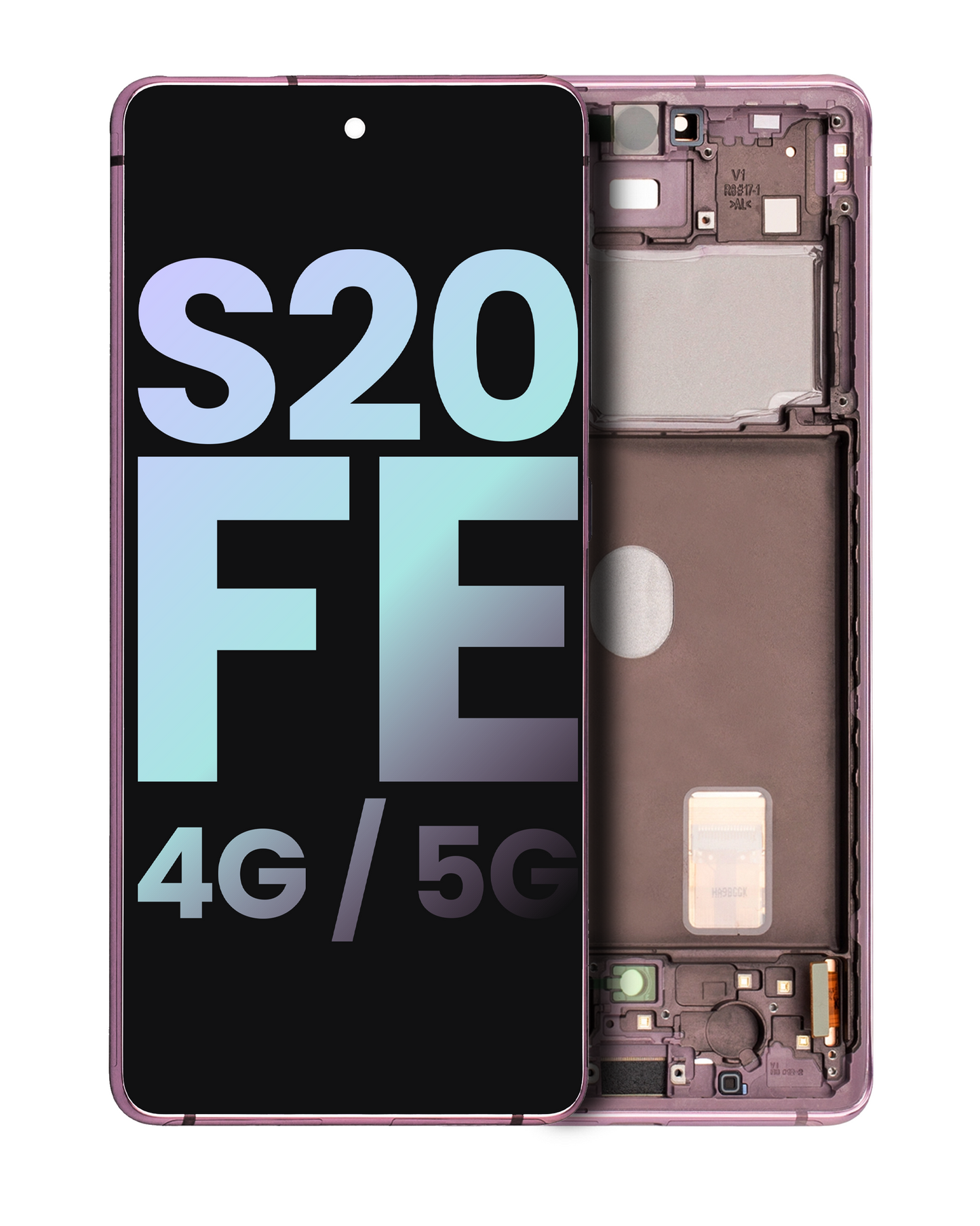 OLED Assembly With Frame For Samsung Galaxy S20 FE 4G / 5G (Service Pack) (Cloud Lavender)