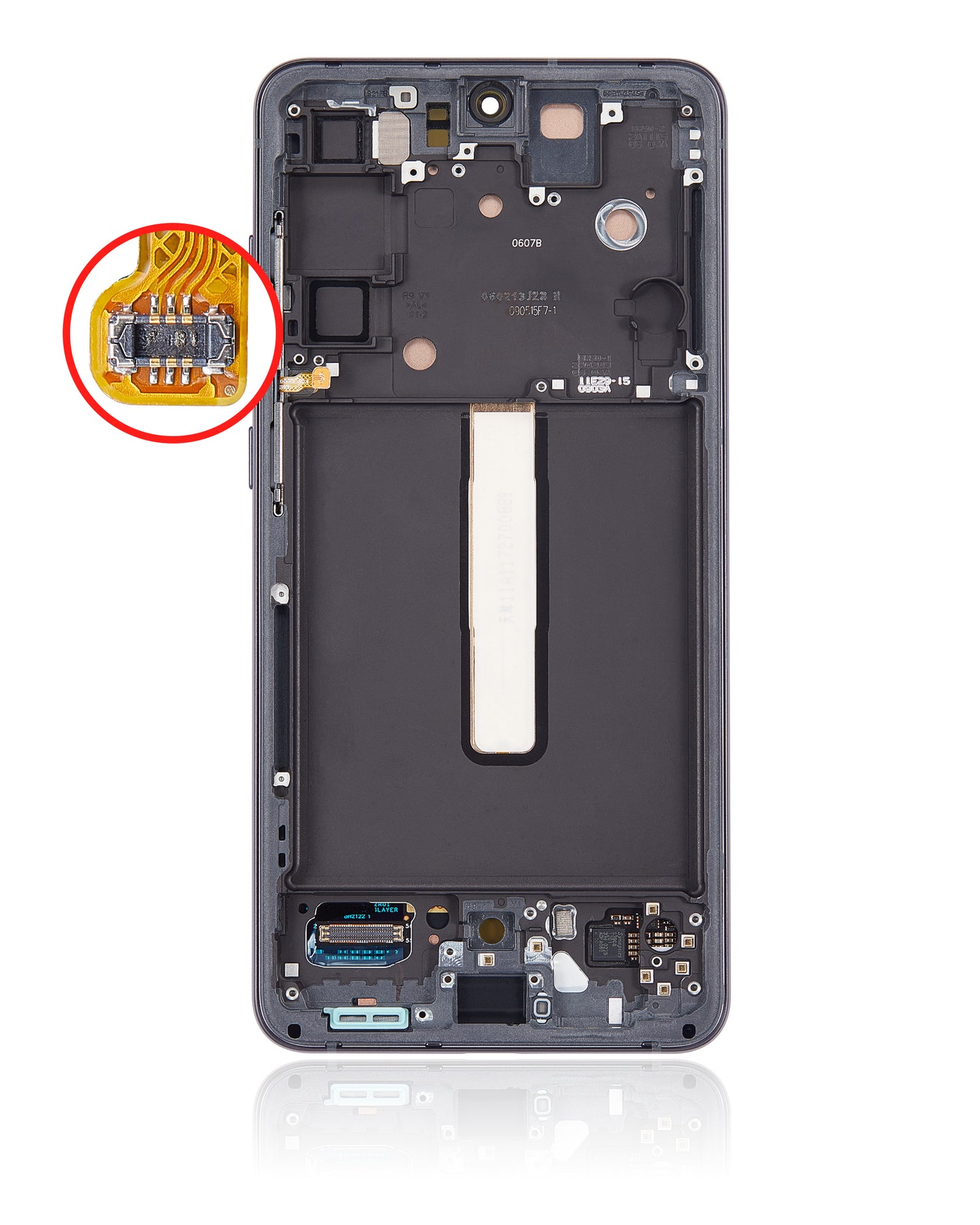 OLED Assembly With Frame For Samsung Galaxy S21 FE 5G (US & International Version) (Service Pack) (Graphite)