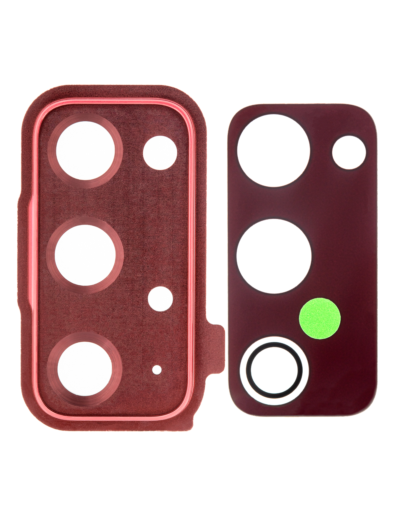 Back Camera Lens With Cover Bezel Ring For Samsung Galaxy S20 FE 4G / 5G (Cloud Red)