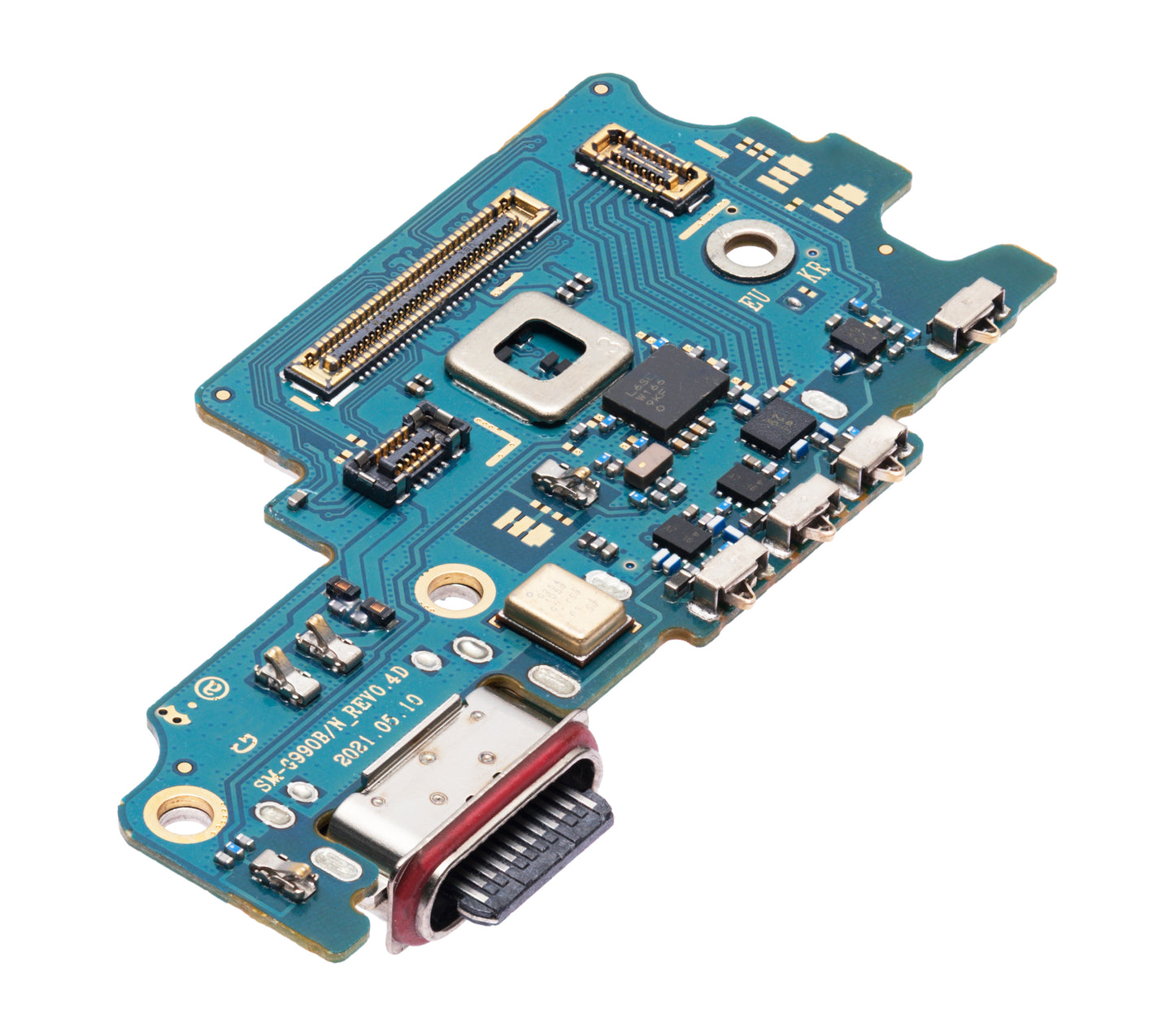 Charging Port Board With Sim Card Reader For Samsung Galaxy S21 FE 5G (G990B/N) (International Version) (Premium)