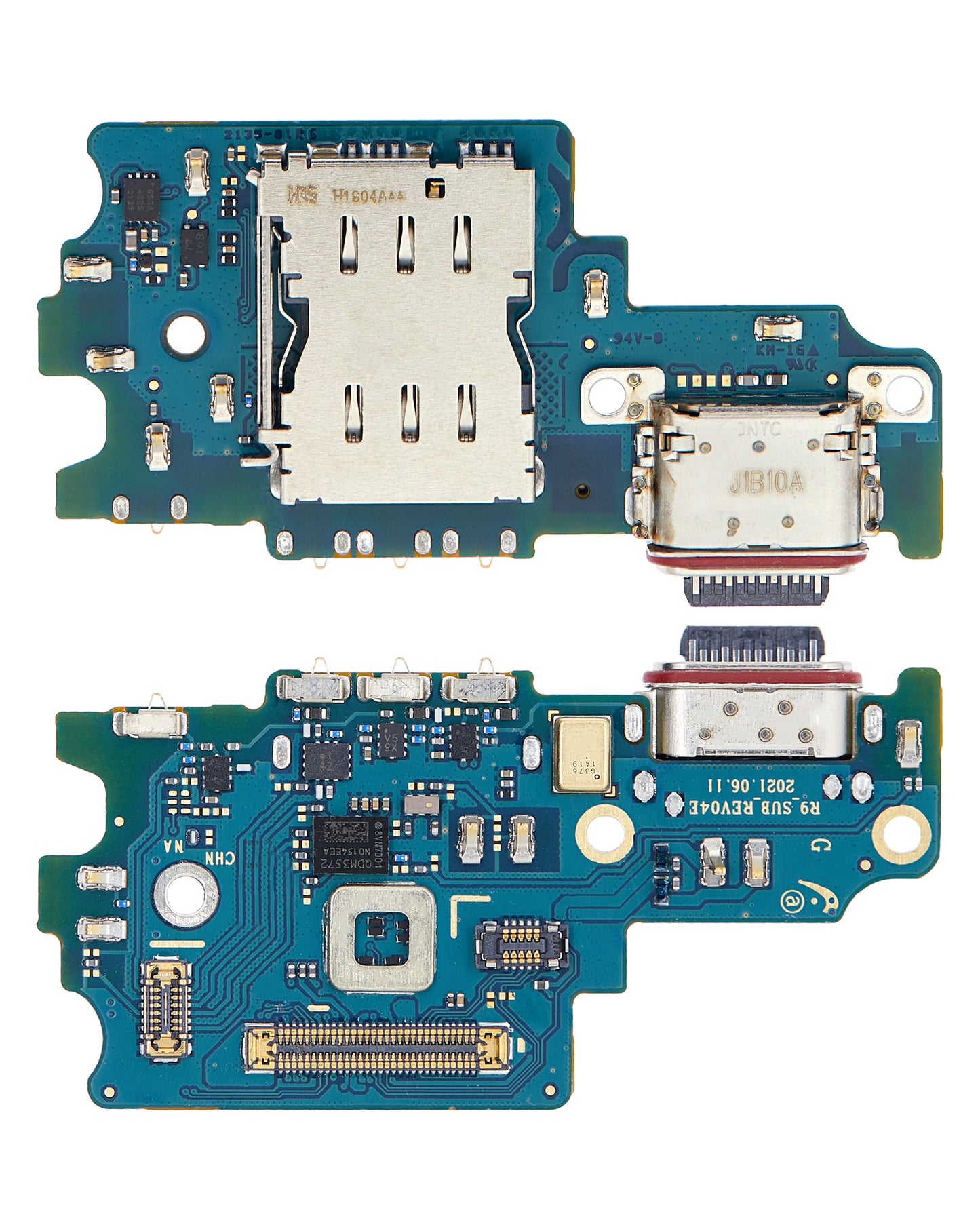 Charging Port Board With Sim Card Reader For Samsung Galaxy S21 FE 5G (US Version) (Premium)