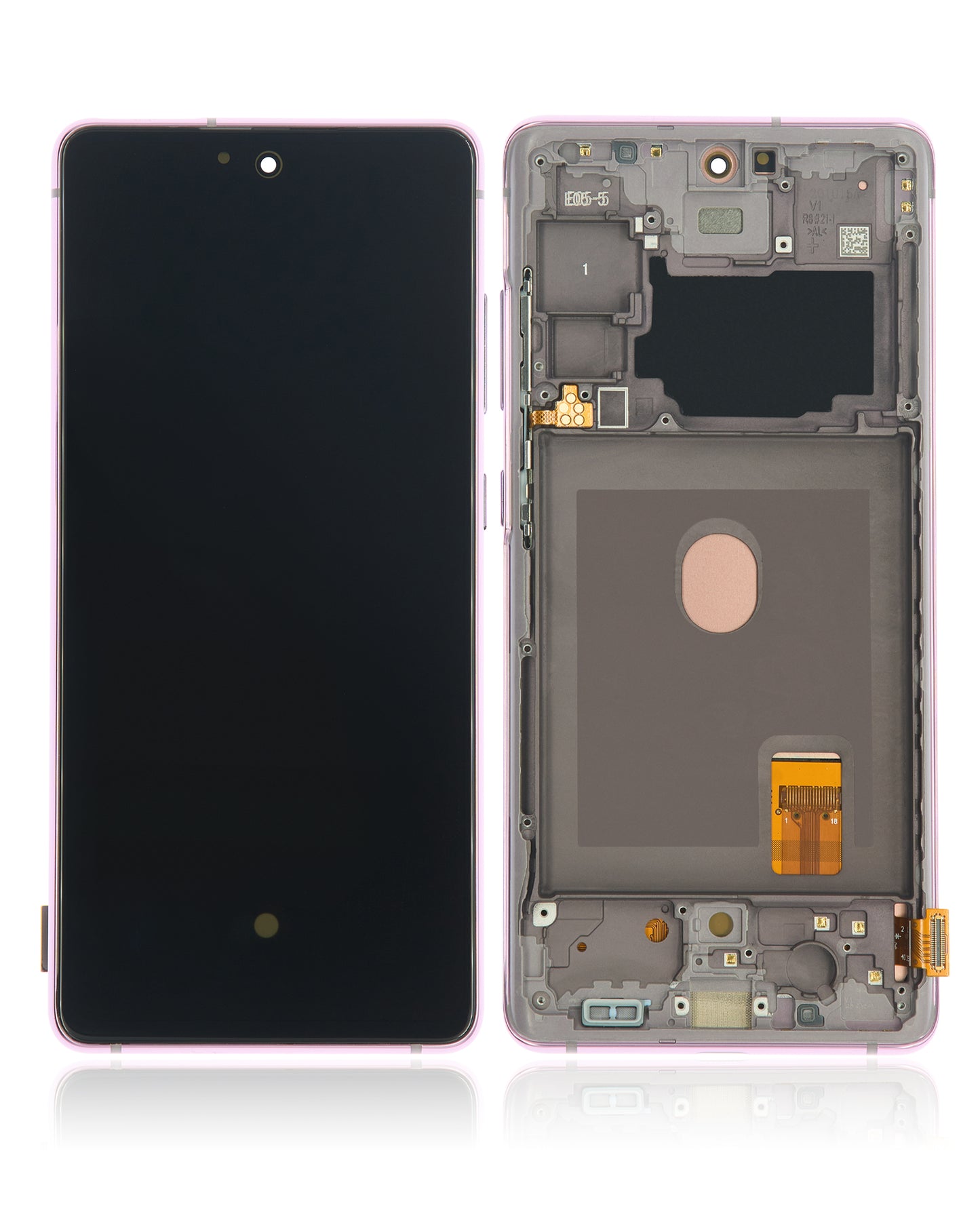 OLED Assembly With Frame For Samsung Galaxy S20 FE 4G / 5G (Aftermarket Plus) (Cloud Lavender)
