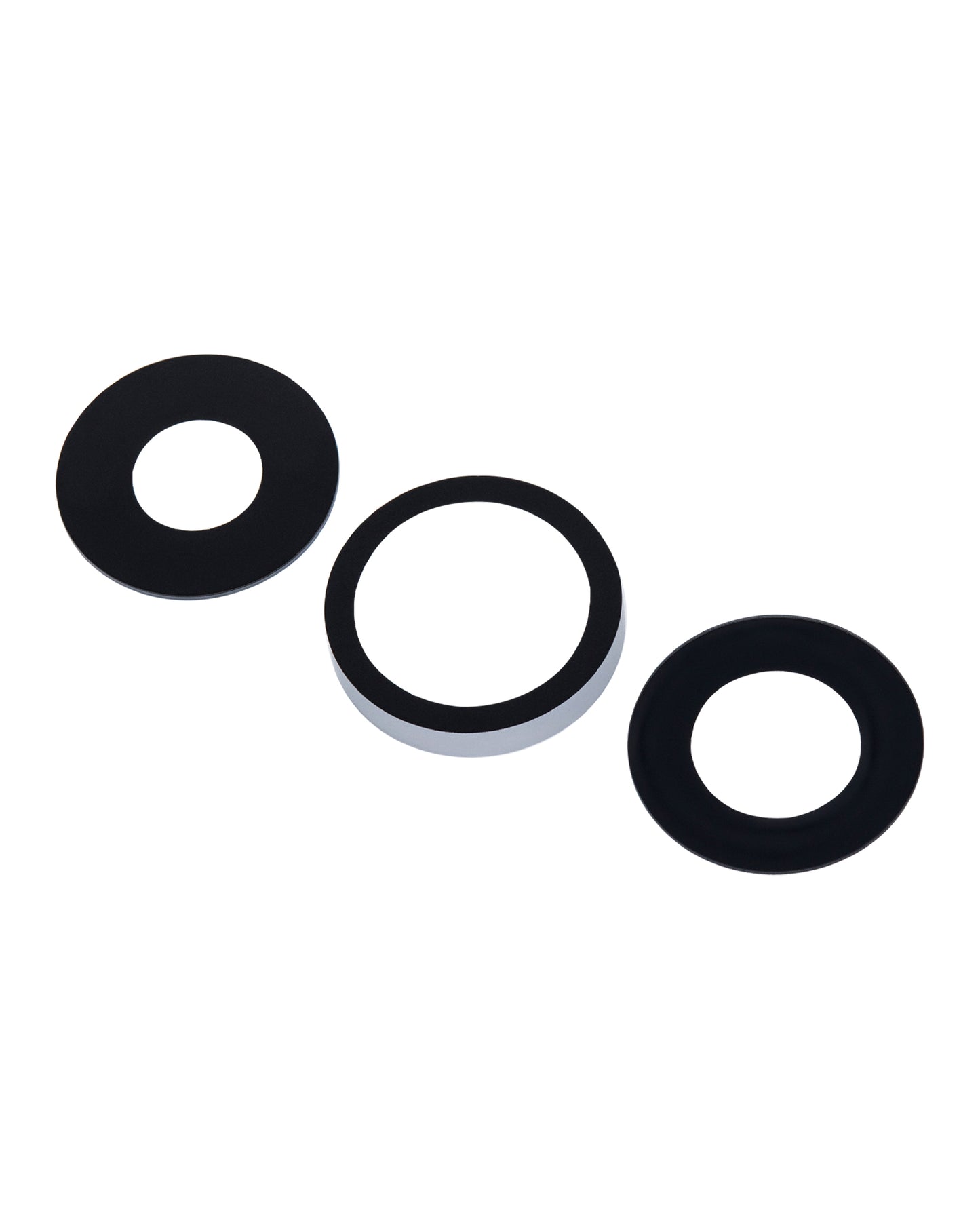 Back Camera Lens (Glass Only) With Adhesive For iPhone 13 Pro / 13 Pro Max (3 Piece Set) (Aftermarket Plus)