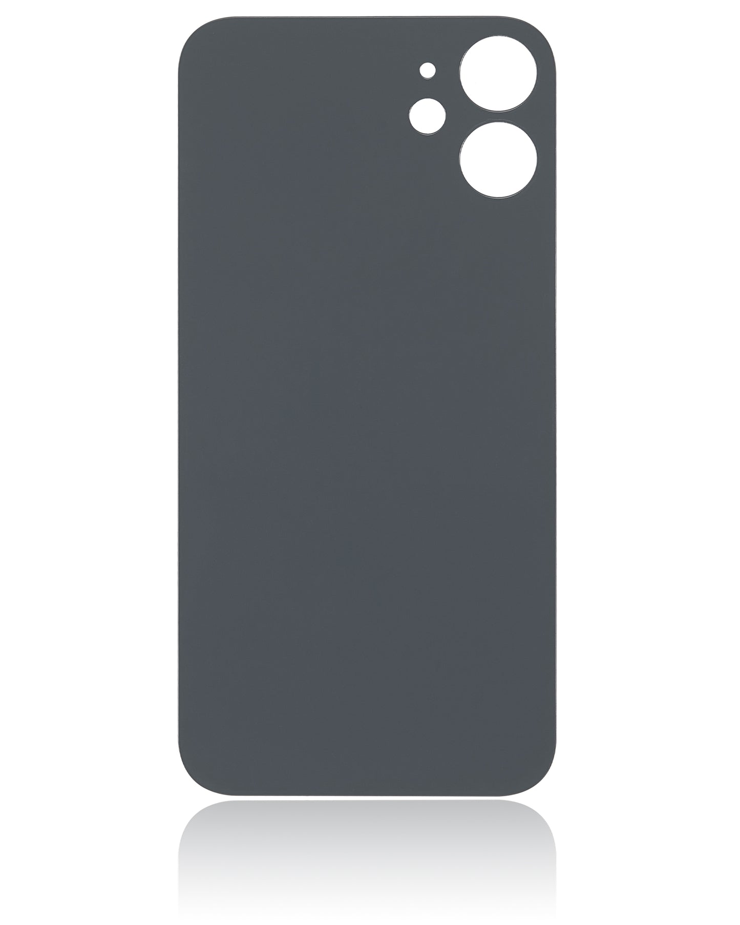 Back Glass With 3M Adhesive For iPhone 12 Mini (No Logo / Large Camera Hole) (White)
