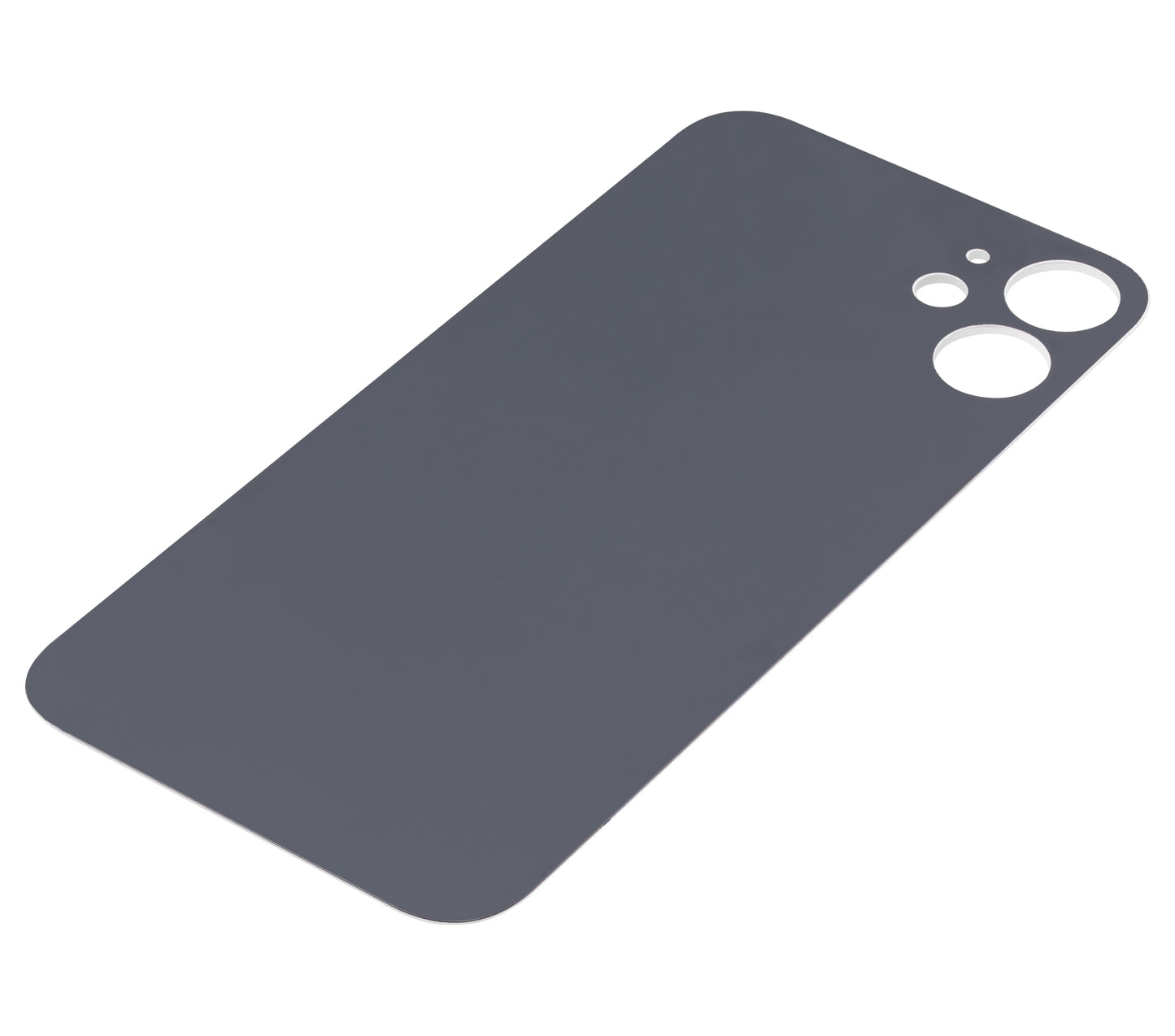 Back Glass With 3M Adhesive For iPhone 12 Mini (No Logo / Large Camera Hole) (White)