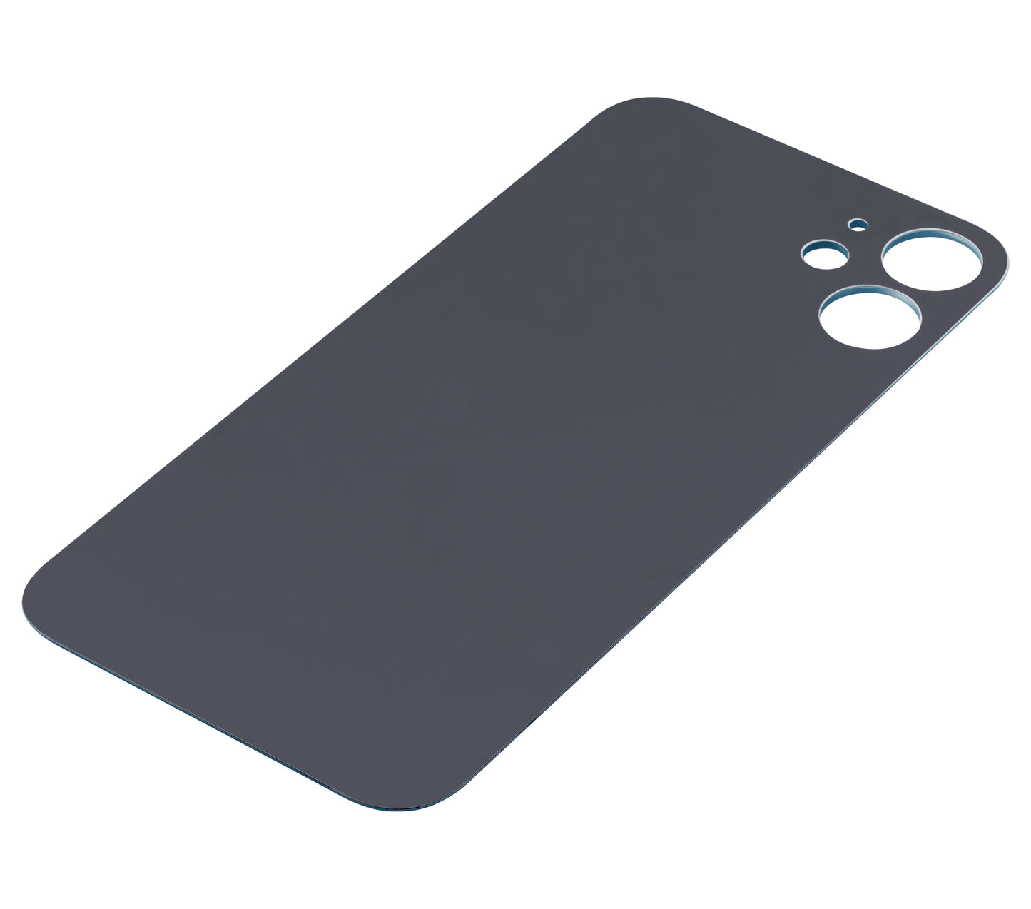 Back Glass With 3M Adhesive For iPhone 12 Mini (No Logo / Large Camera Hole) (Blue)
