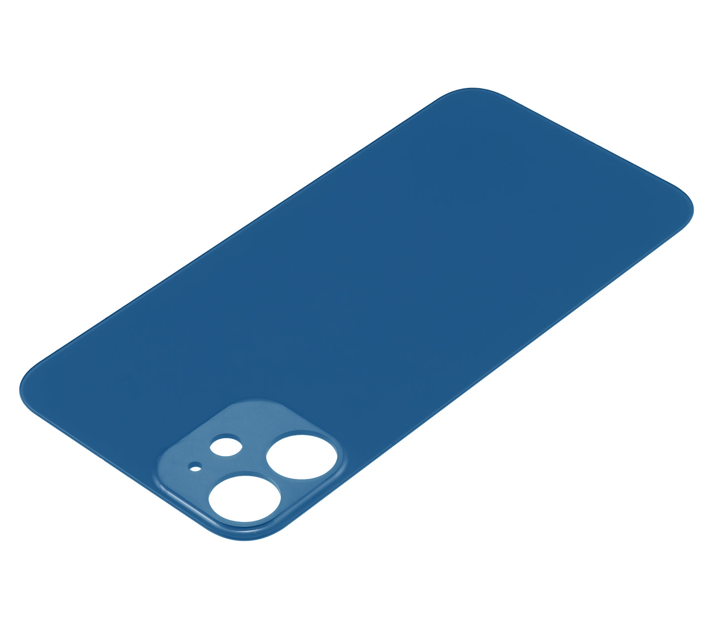 Back Glass With 3M Adhesive For iPhone 12 Mini (No Logo / Large Camera Hole) (Blue)