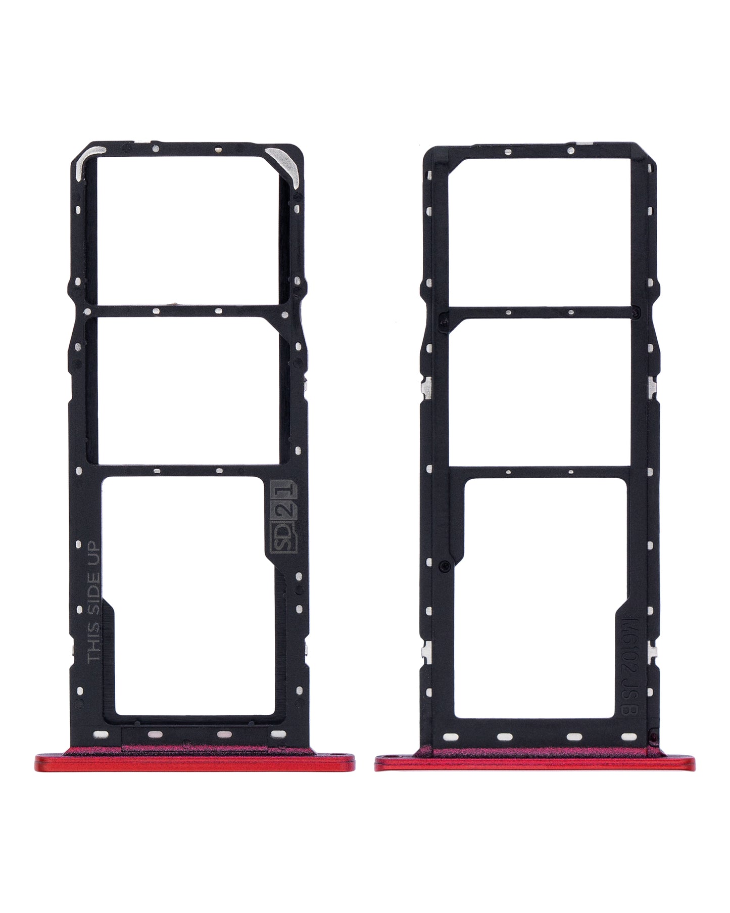 Dual Sim Card Tray For Motorola Moto G8 Power Lite (XT2055 / 2020) (Red) replacement part for compatible Motorola phone, SKU 107082082328, product image 2