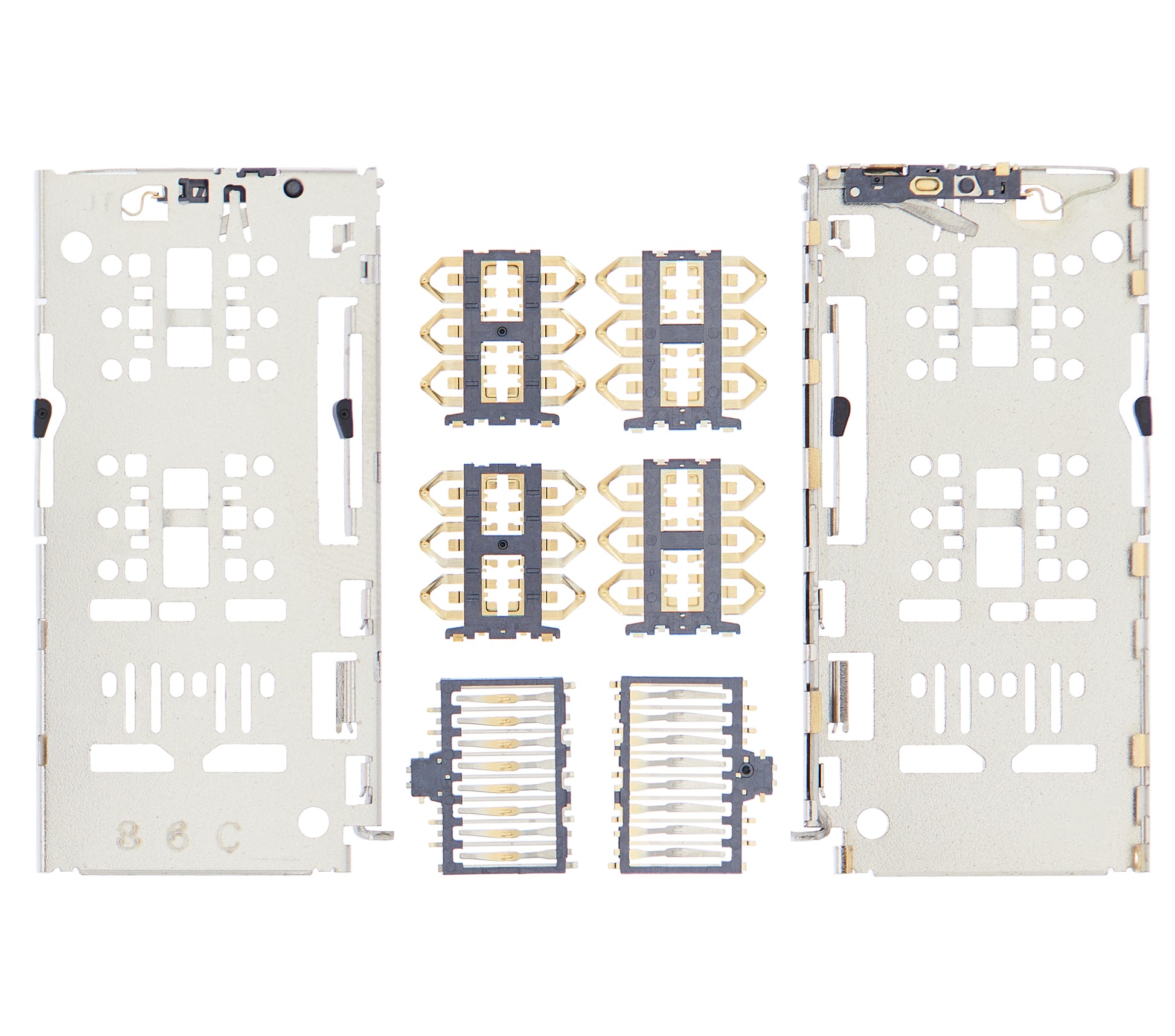 Sim Card Reader For Motorola Moto G8 Power Lite (XT2055 / 2020) / Moto E6S (XT2053-1 / 2020) (4 Piece Set) replacement part for compatible Motorola phone, SKU 107082082331, product image 2