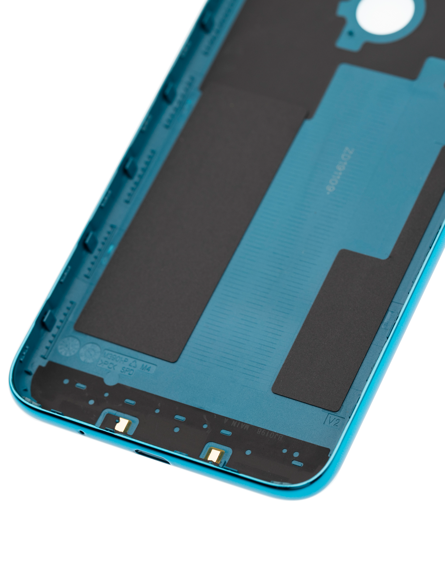 Back cover Glass For Motorola Moto E6 Play (XT2029 / 2019) (Turquoise Blue) - image 8