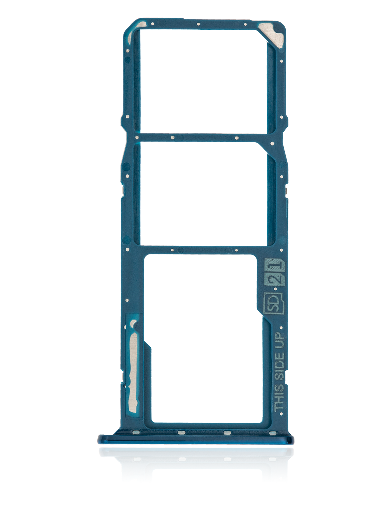 Dual Sim Card Tray For Motorola Moto E6 Play (XT2029 / 2019) (Turquoise Blue) - image 3