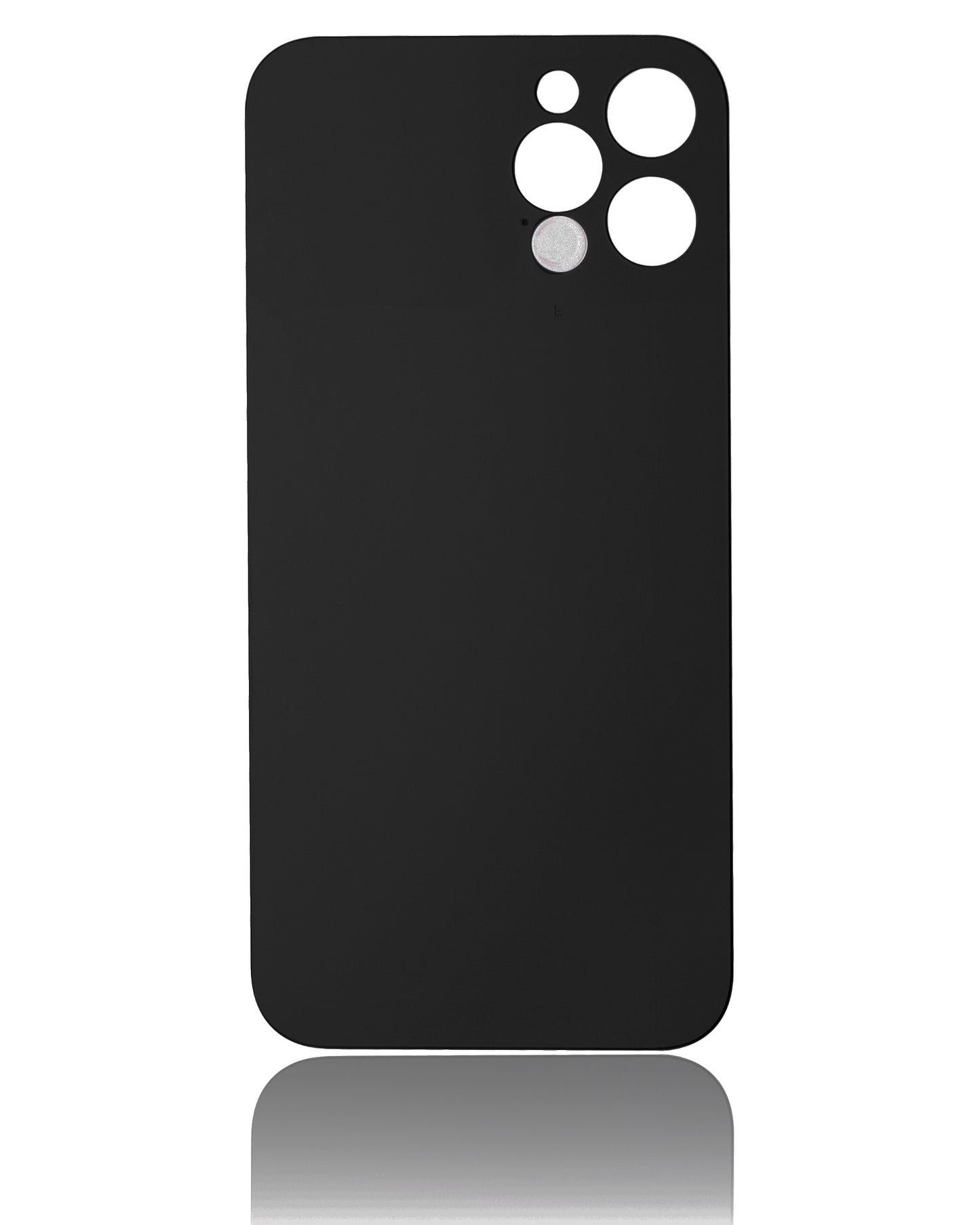 Back Glass With 3M Adhesive For iPhone 12 Pro (No Logo / Large Camera Hole) (Graphite)